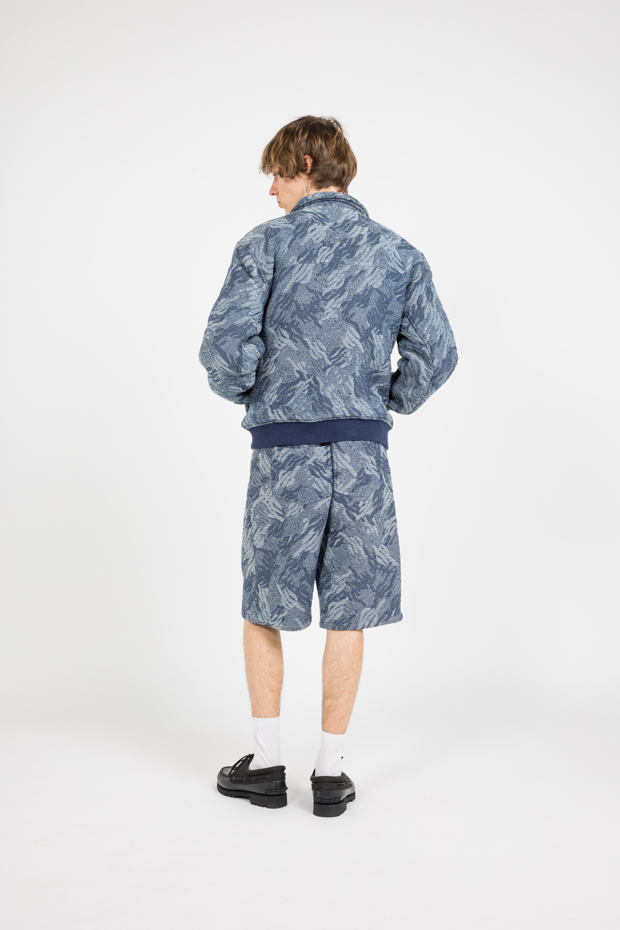 Lightweight quilted padded jacket with high neck Beige