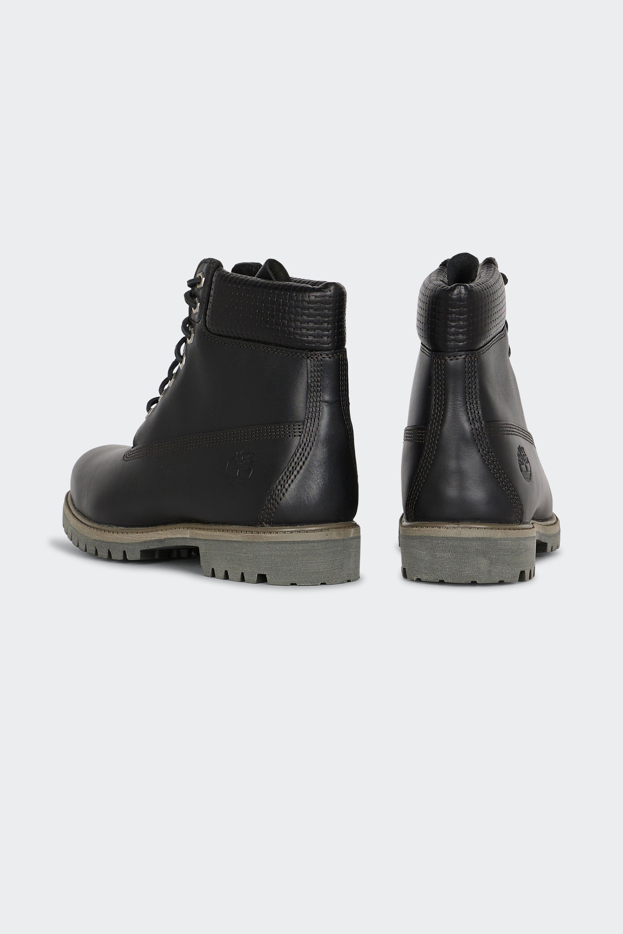 Heeled leather mid-calf boots | Black by TIMBERLAND Heeled leather mid-calf boots Black