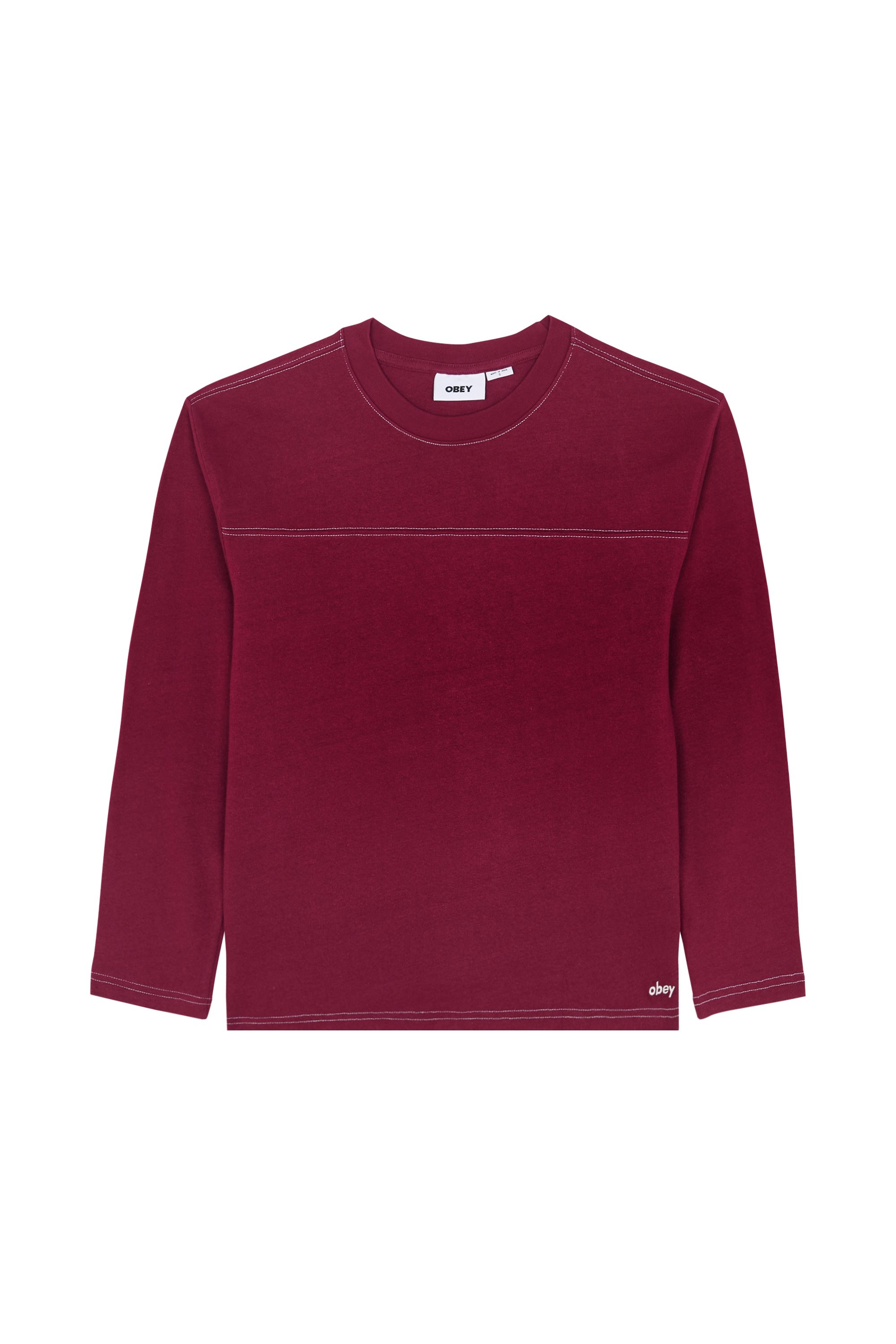 Regular-fit round-neck cotton T-shirt OBEY Red