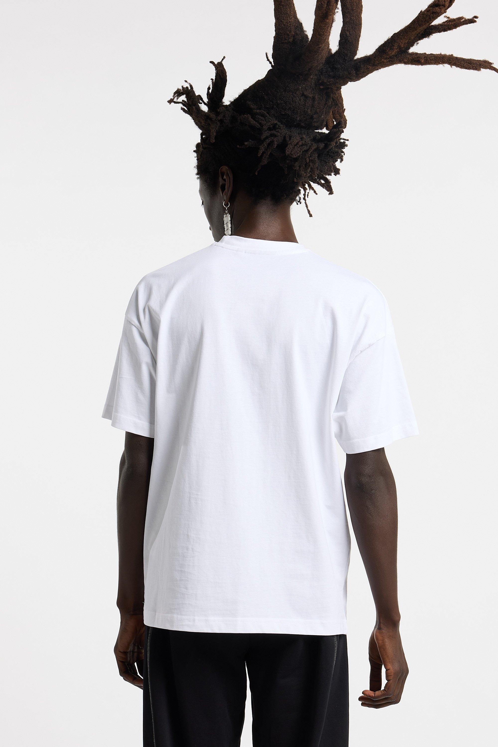 Regular-fit round-neck cotton T-shirt | White WASTED Men