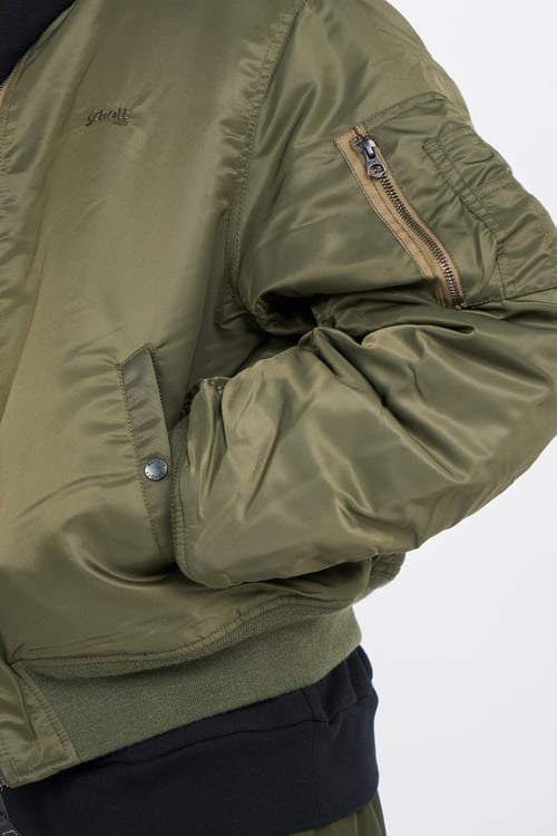 SCHOTT Bomber jacket Khaki