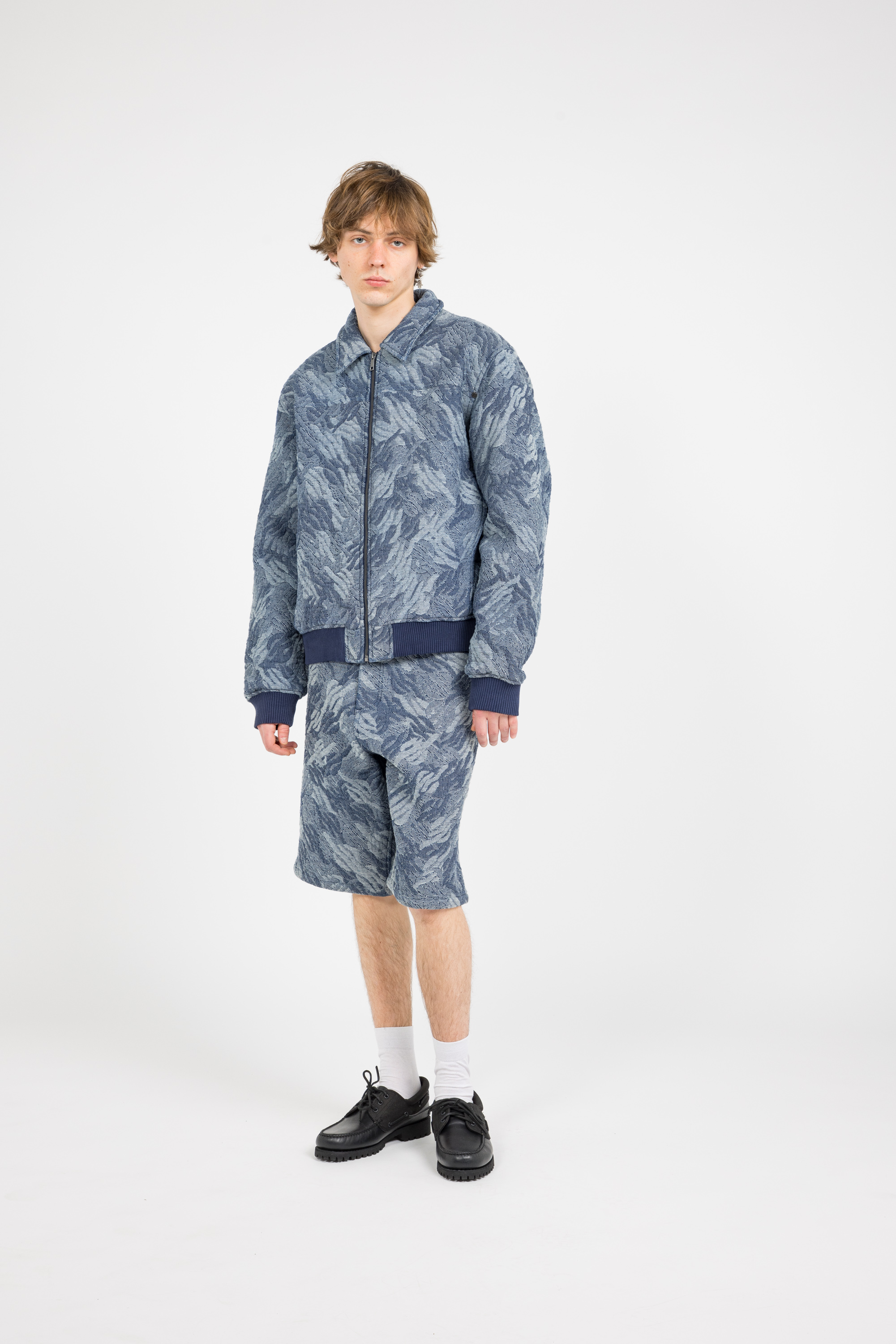 Lightweight quilted padded jacket with high neck Beige