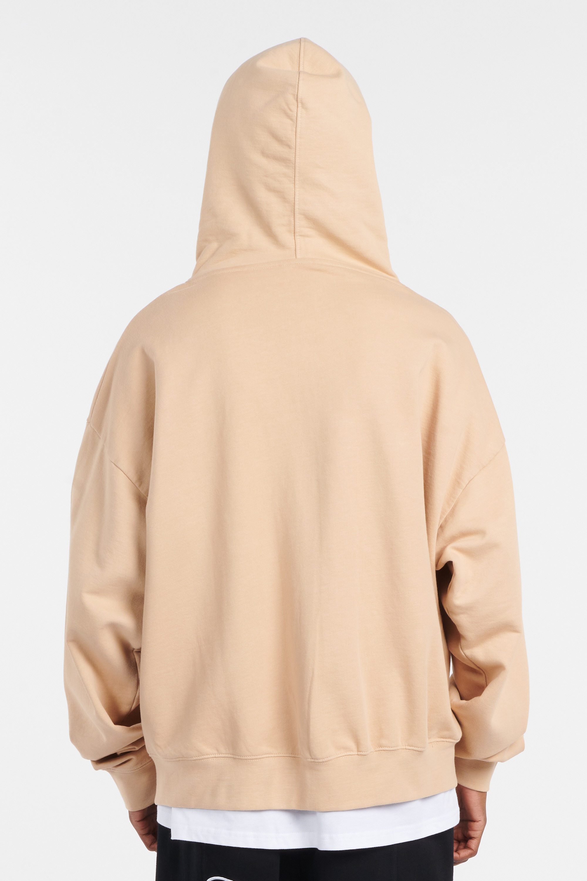 Hoodie zippé Beige