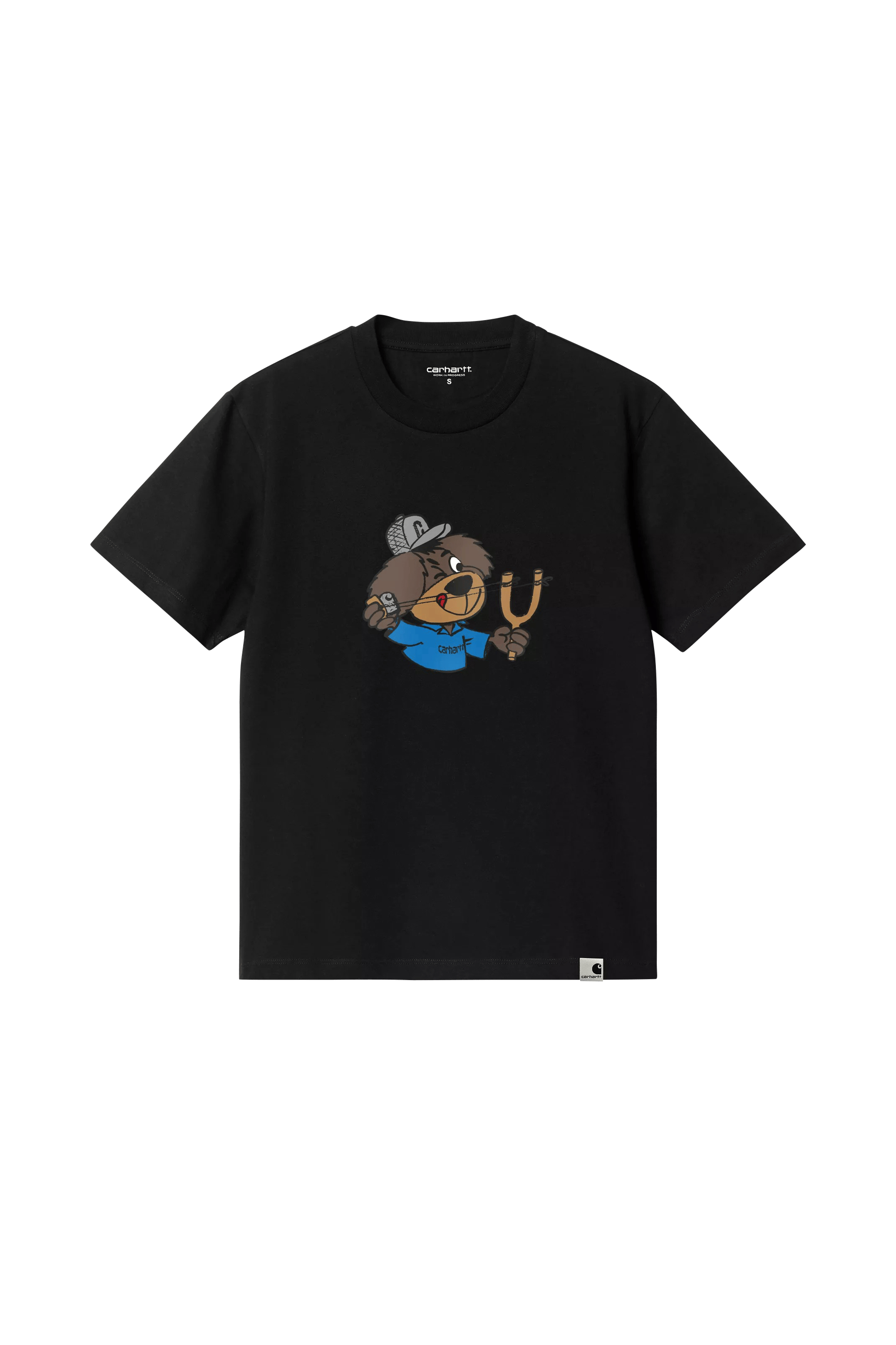 Regular-fit round-neck cotton T-shirt CARHARTT WIP Black