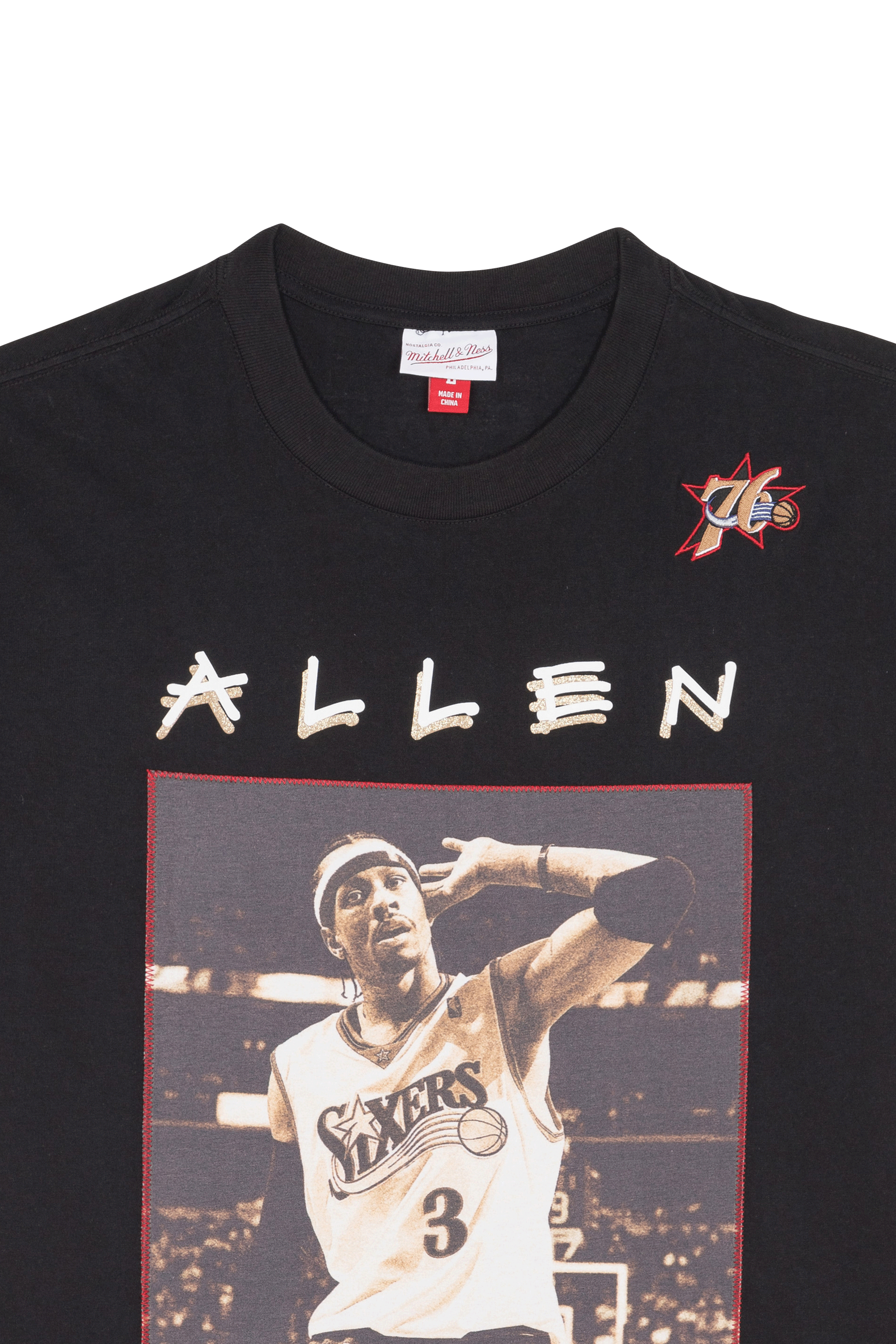 T-shirt MITCHELL & NESS Noir