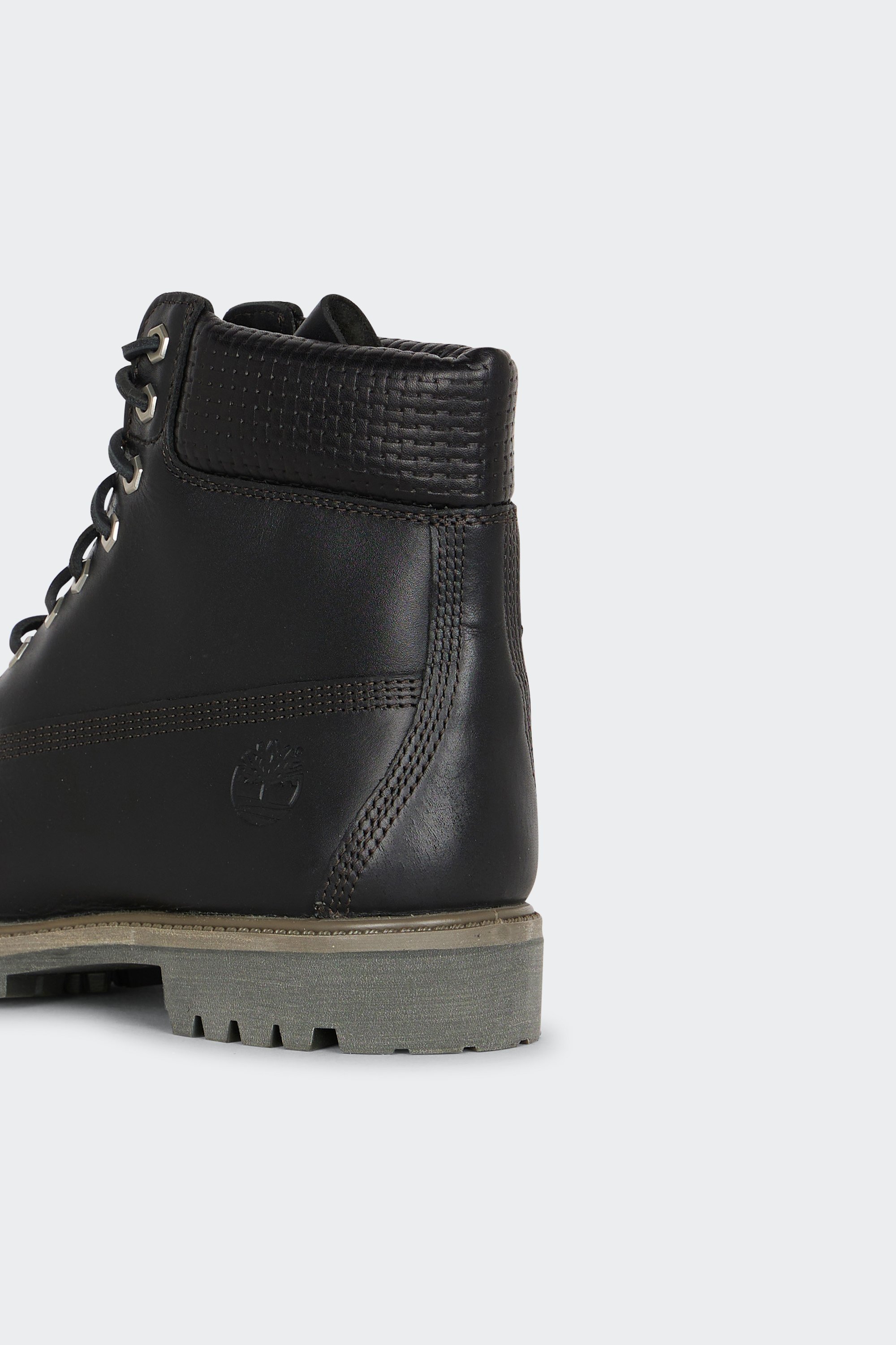 Heeled leather mid-calf boots | Black by TIMBERLAND Heeled leather mid-calf boots Black