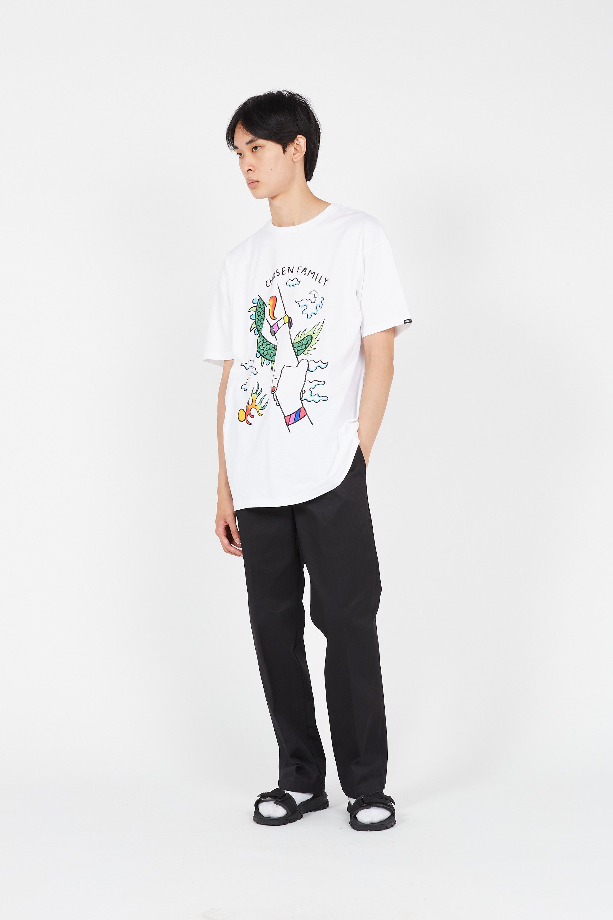 T shirt 2024 blanc vans