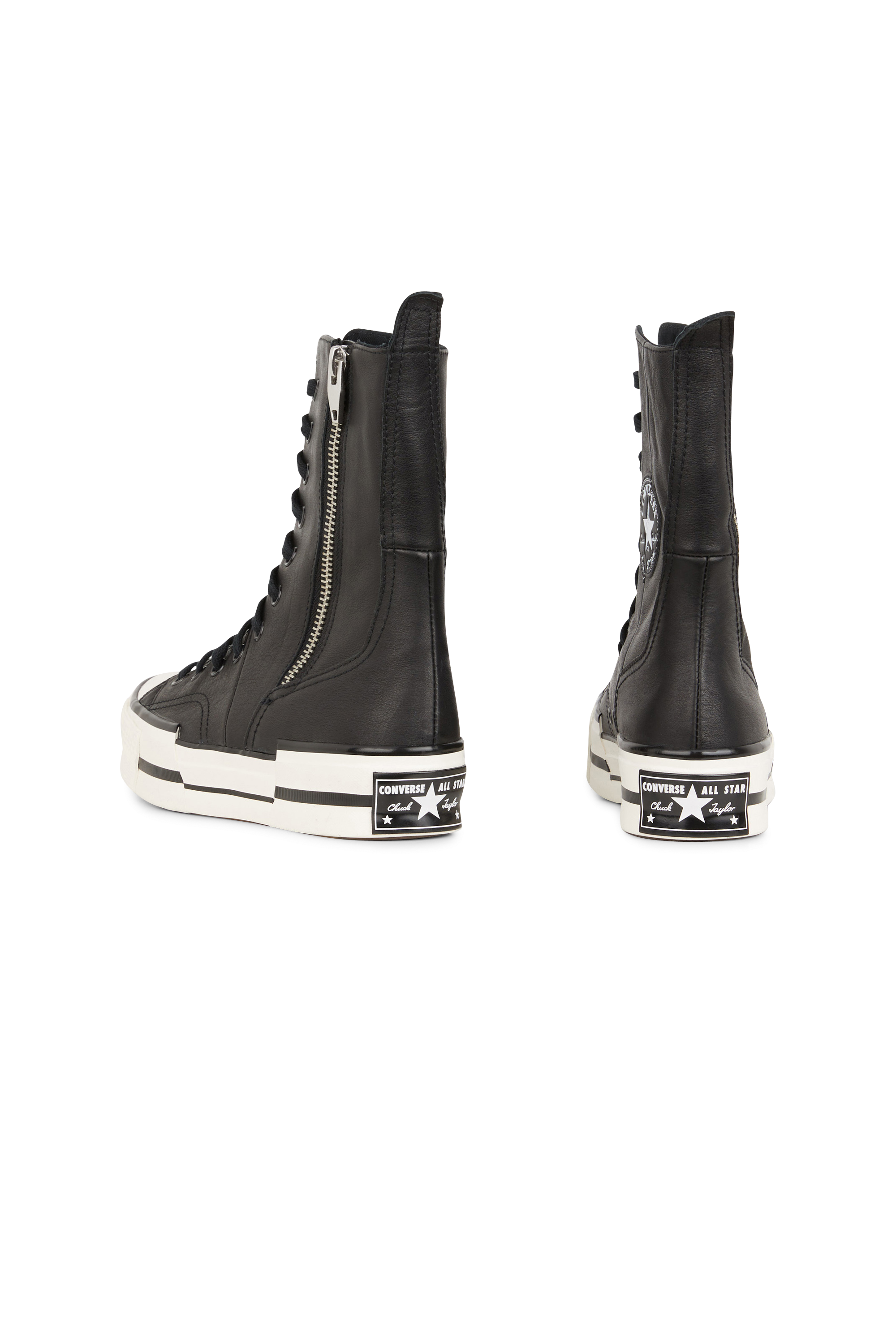 High Top Black Leather Zip Converse Converse Chuck 70 Side Zip