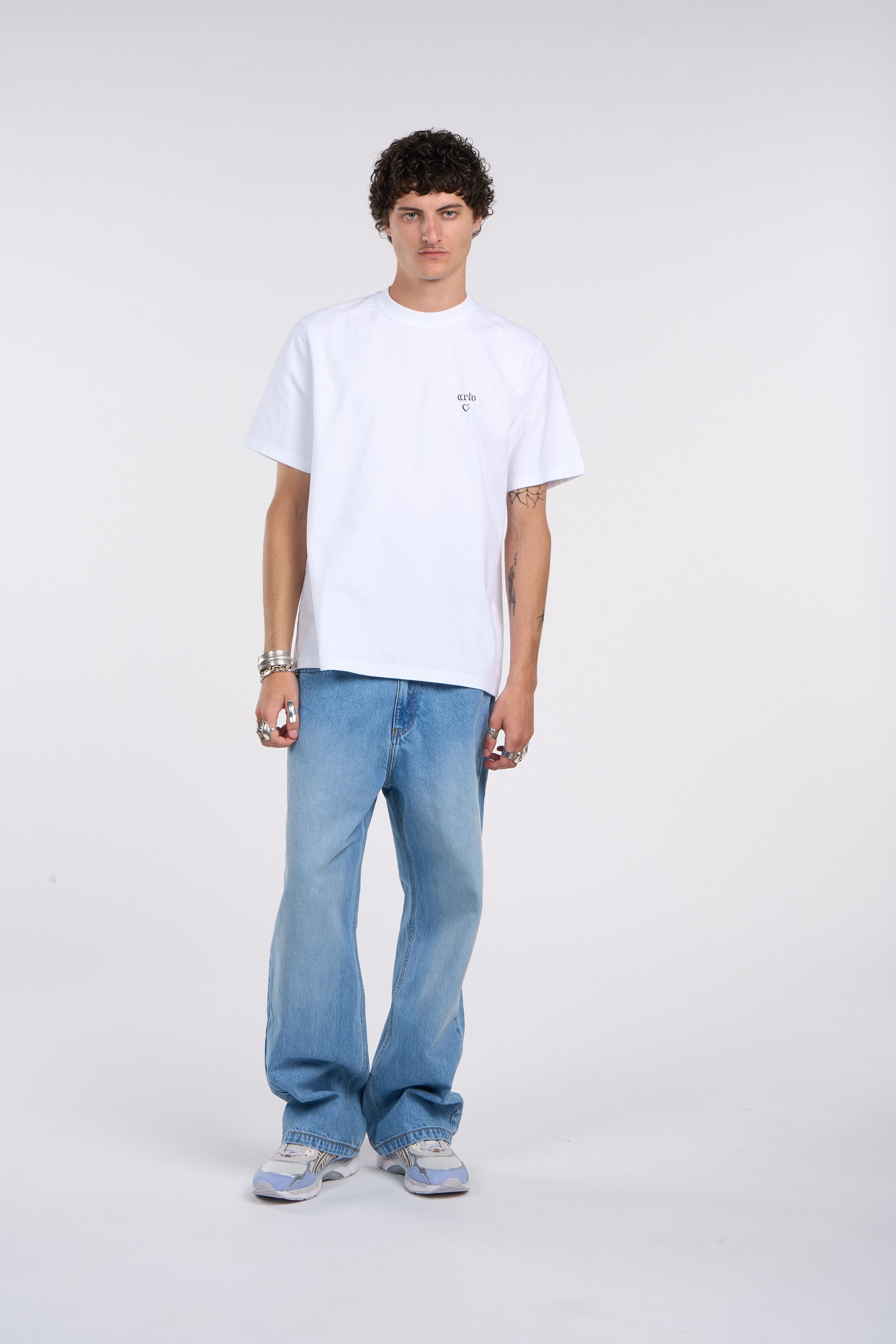 Regular-fit round-neck cotton T-shirt ARTE ANTWERP White