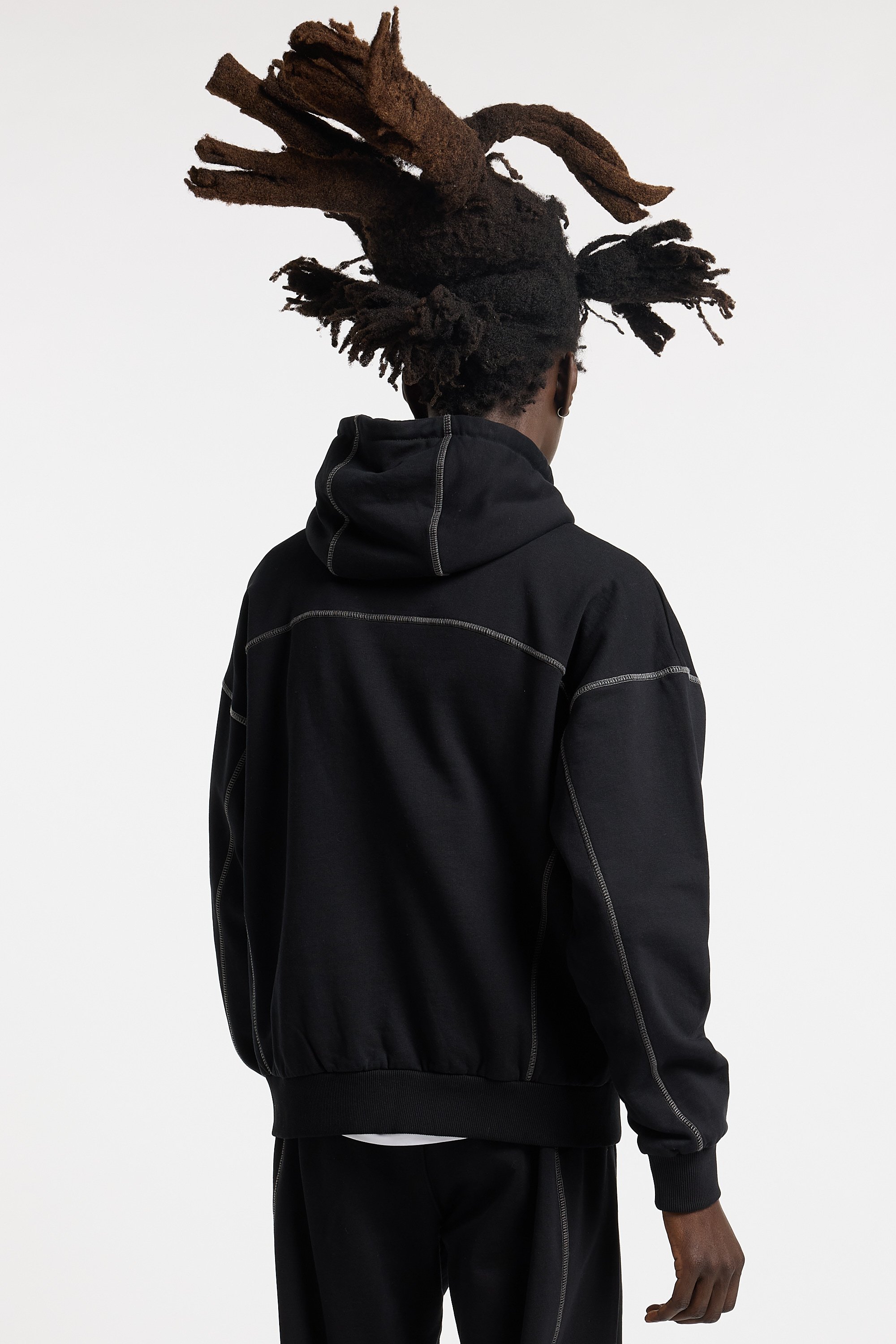 Tommy badge sweatshirt | Black WASTED Men