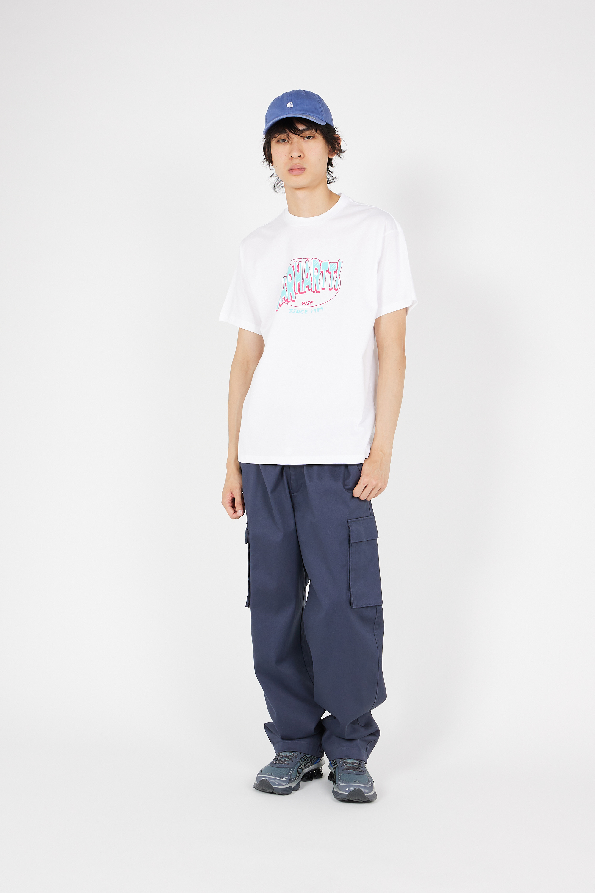 Regular-fit round-neck cotton T-shirt White