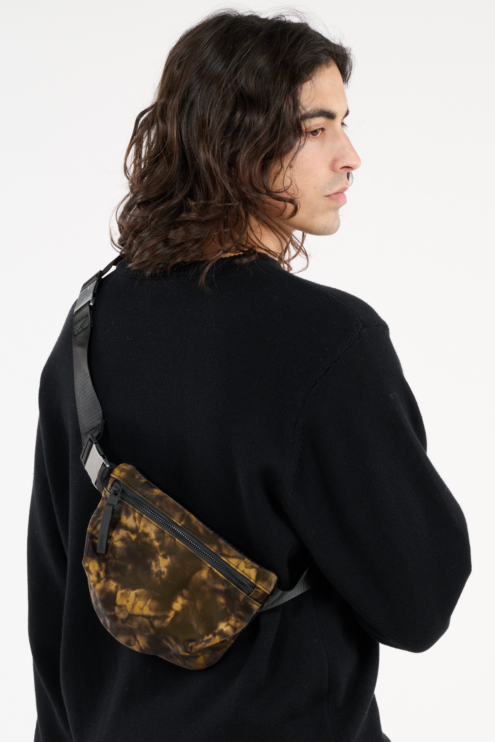 Canvas waist bag Brown