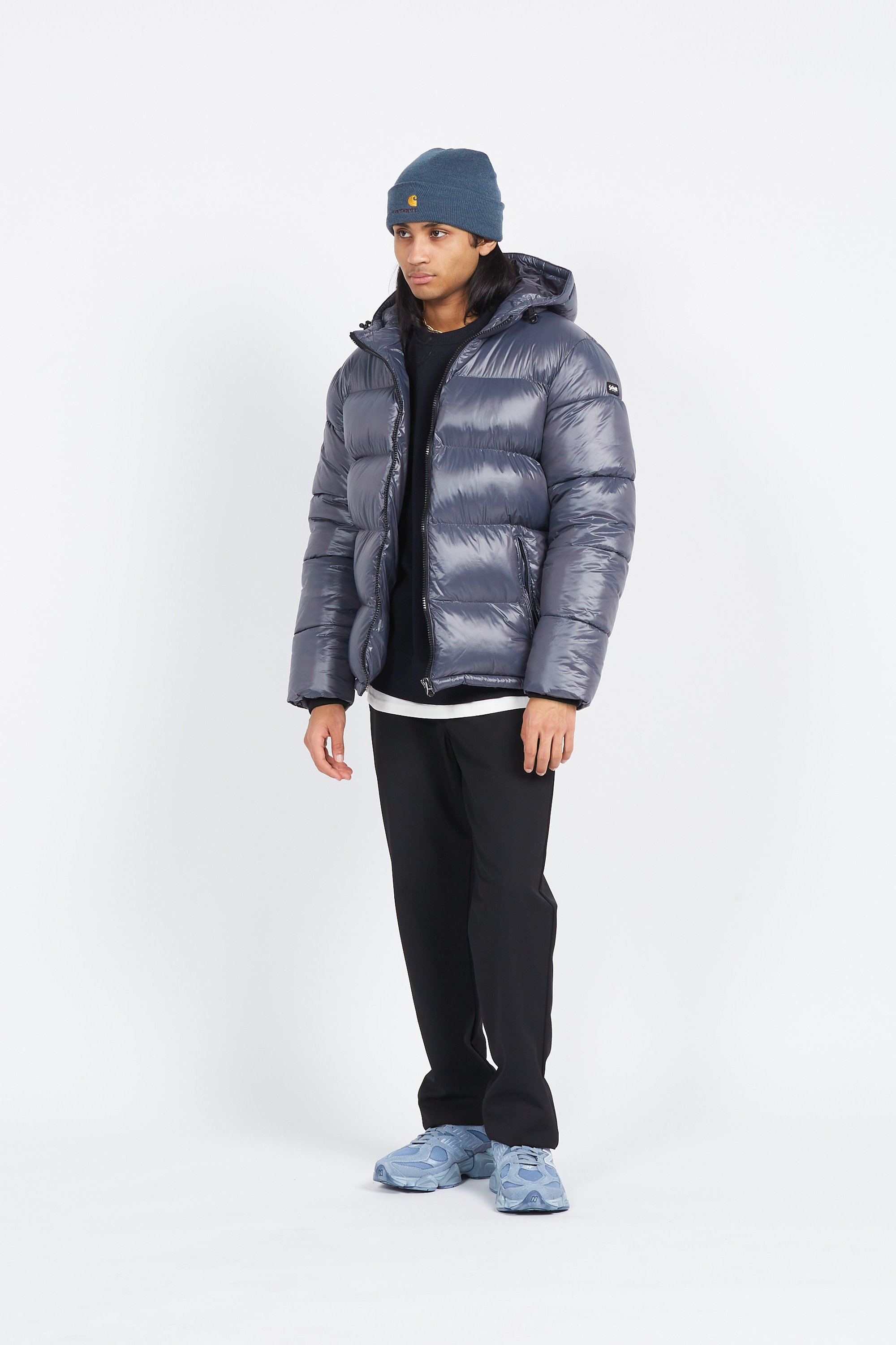 puffer coat | Silver by SCHOTT puffer coat Silver