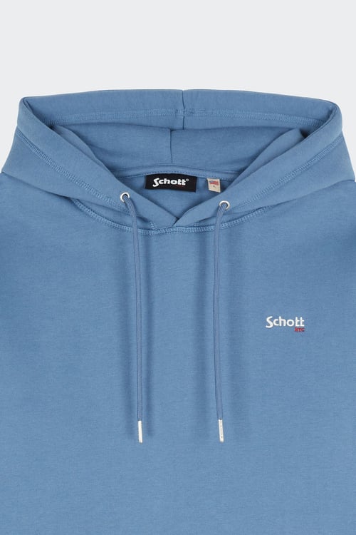 SCHOTT Hoodie Bleu