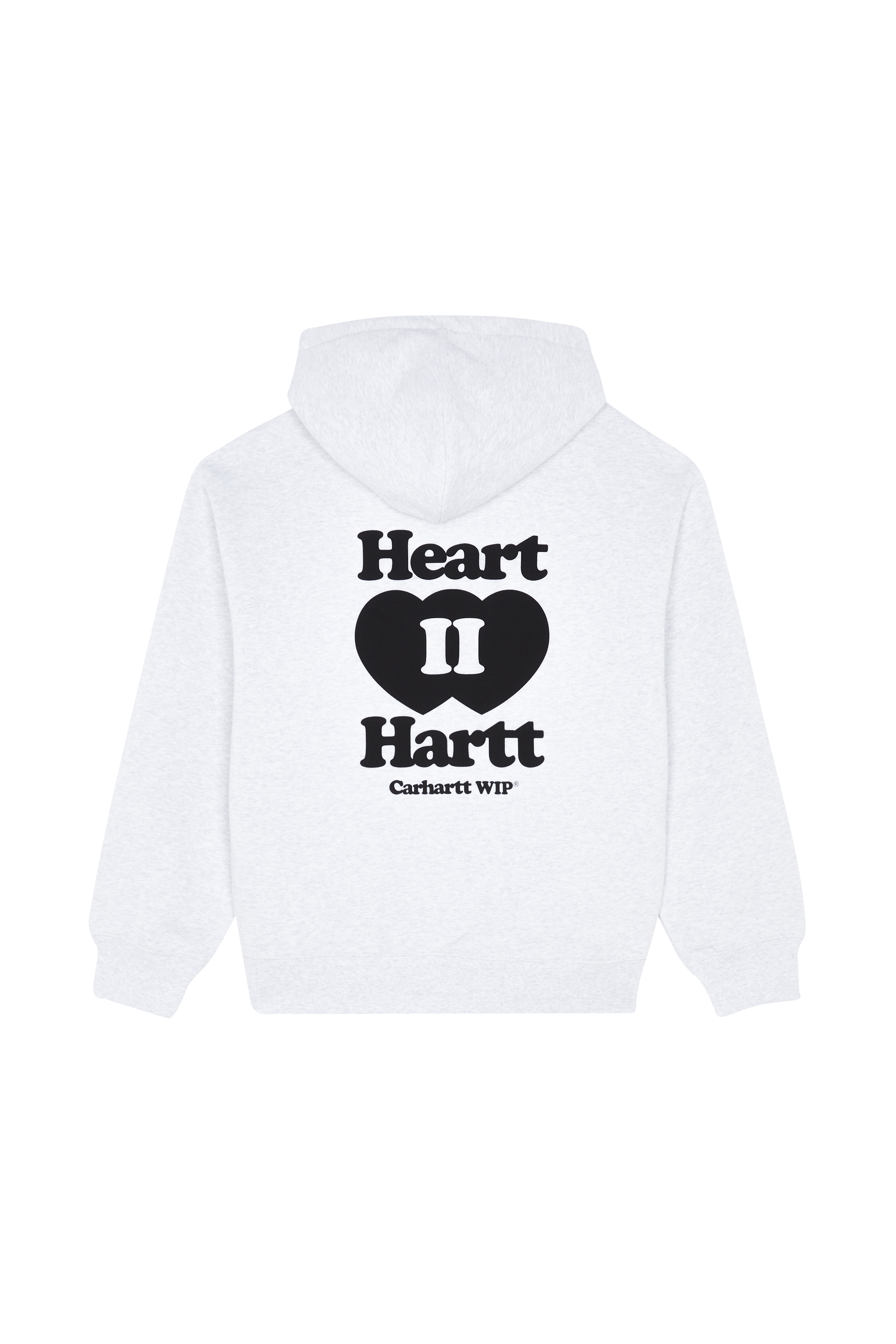 Regular-fit zip-up cotton-blend hoodie with Pony Player Grey