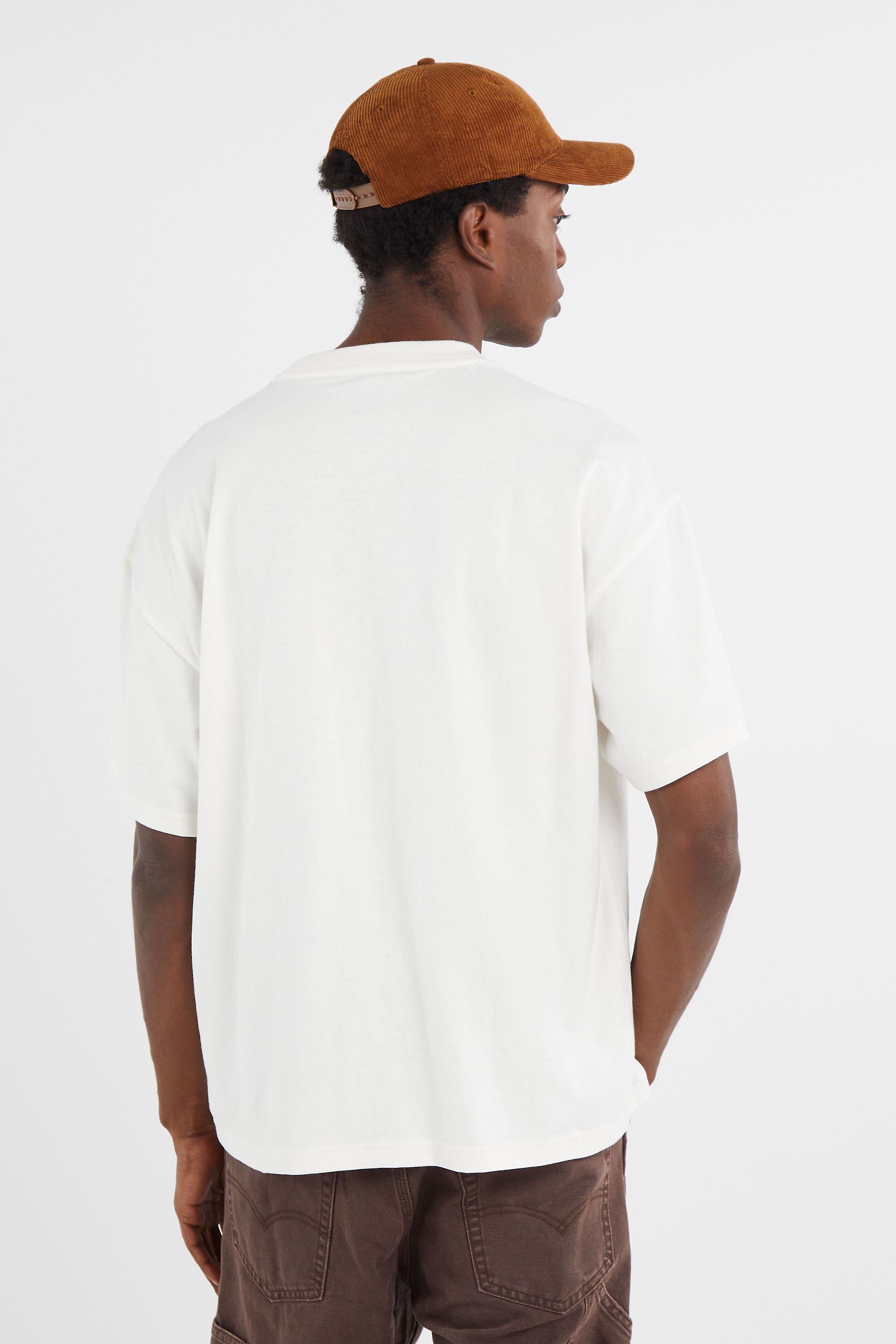 Regular-fit round-neck cotton T-shirt White