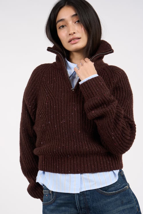 TOMMY JEANS Sweater Brown