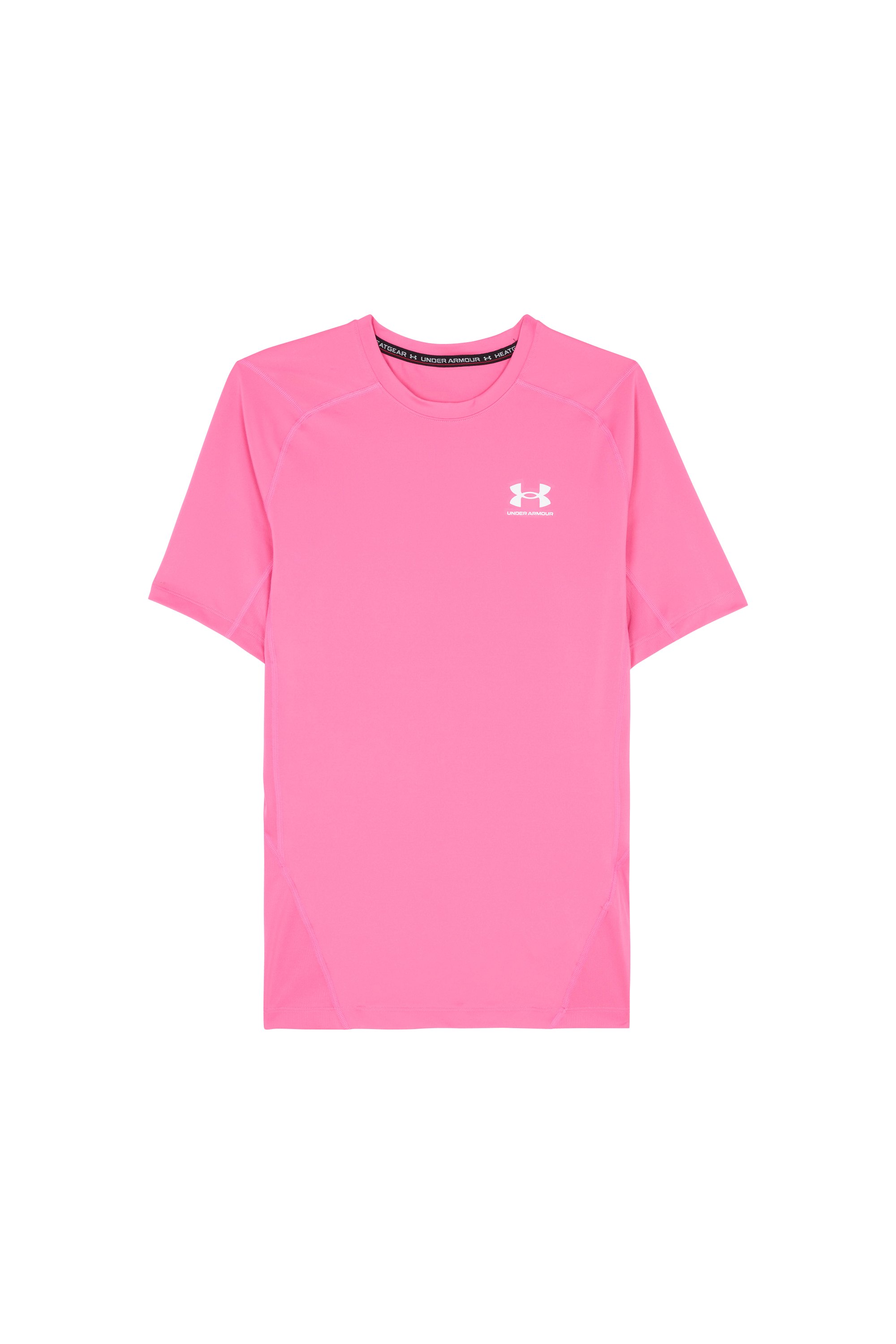 T-shirt UA HG ARMOUR COMP SS Pink frenzy white