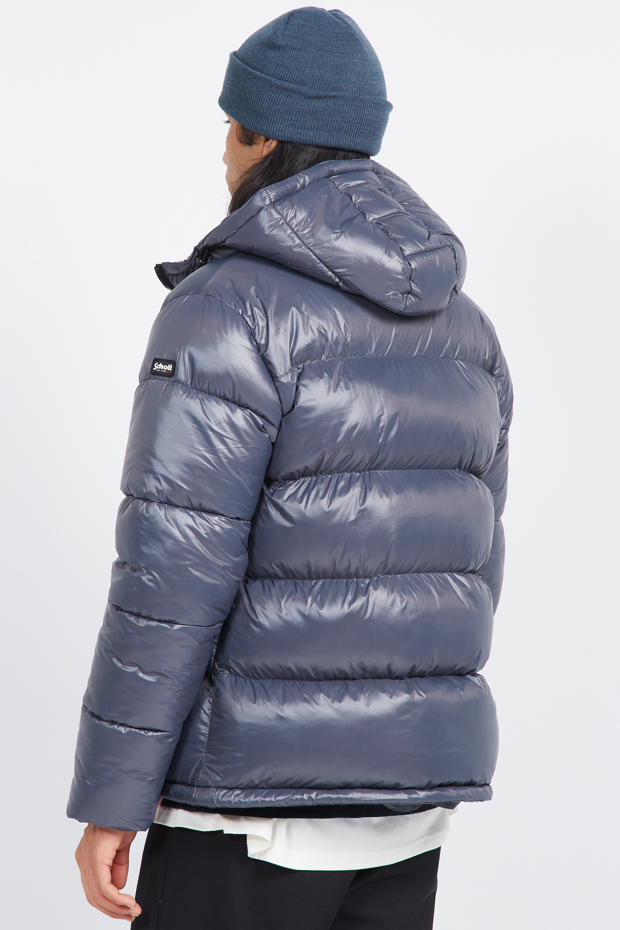 puffer coat | Silver by SCHOTT puffer coat Silver
