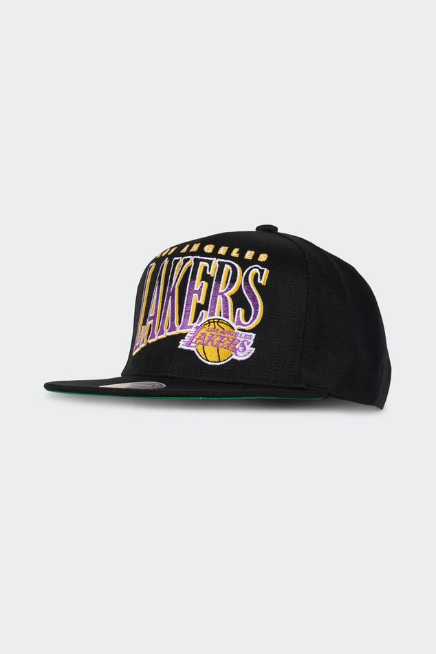 Cap Nba Line Work Snapback Lakers Black Mitchell Ness Man Citadium
