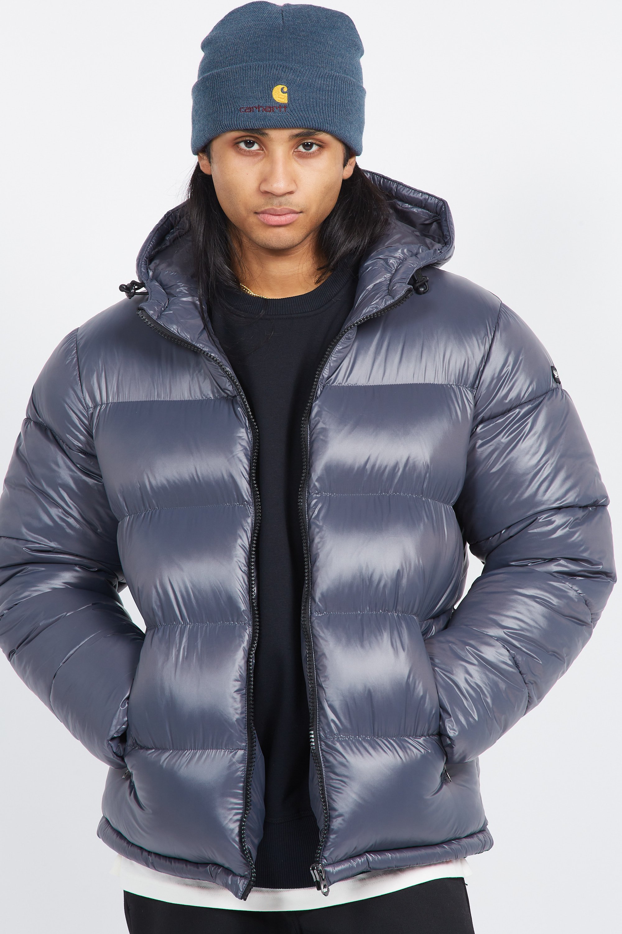 puffer coat | Silver by SCHOTT puffer coat Silver