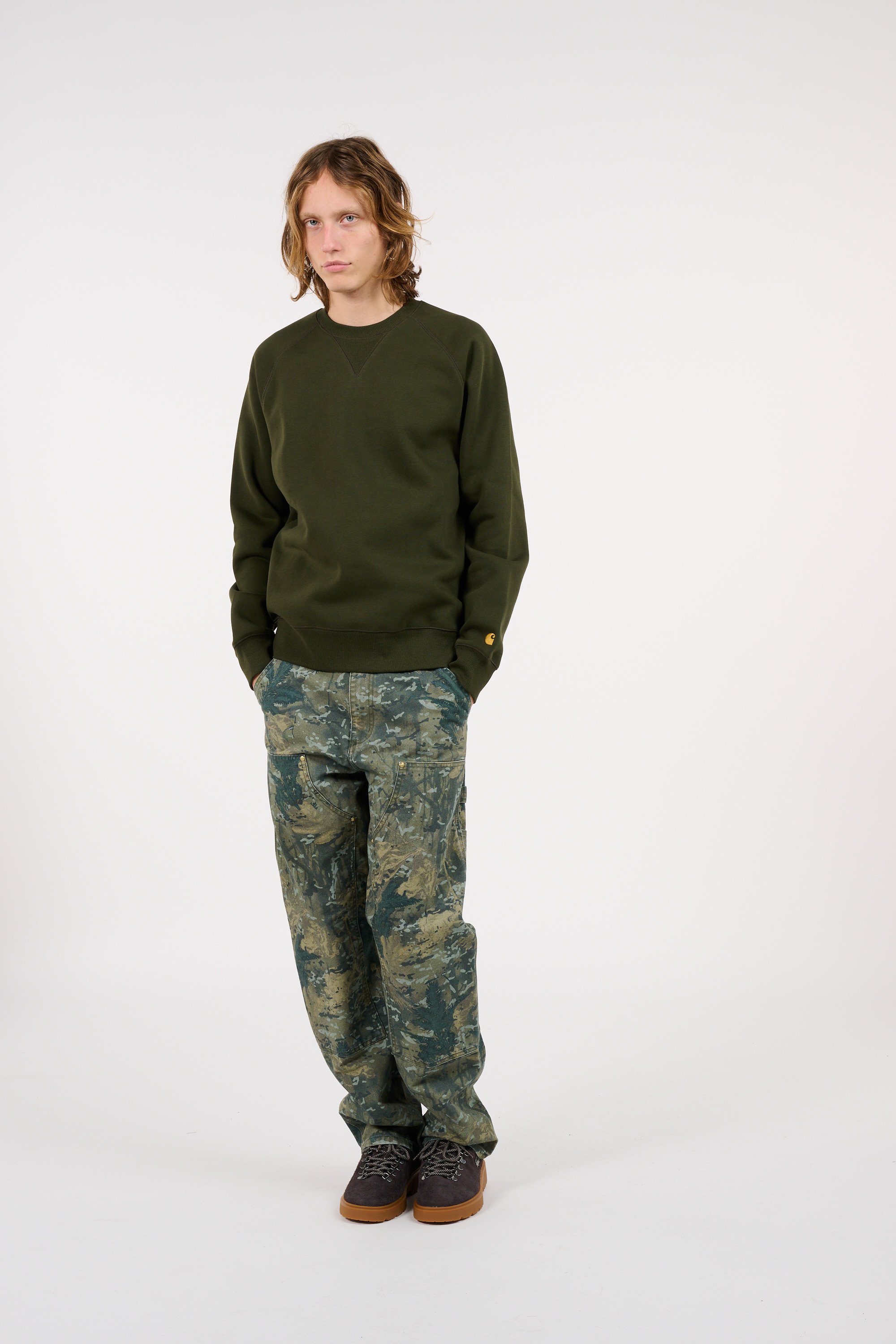 Sweatshirt | Kaki by CARHARTT WIP Sweatshirt Kaki