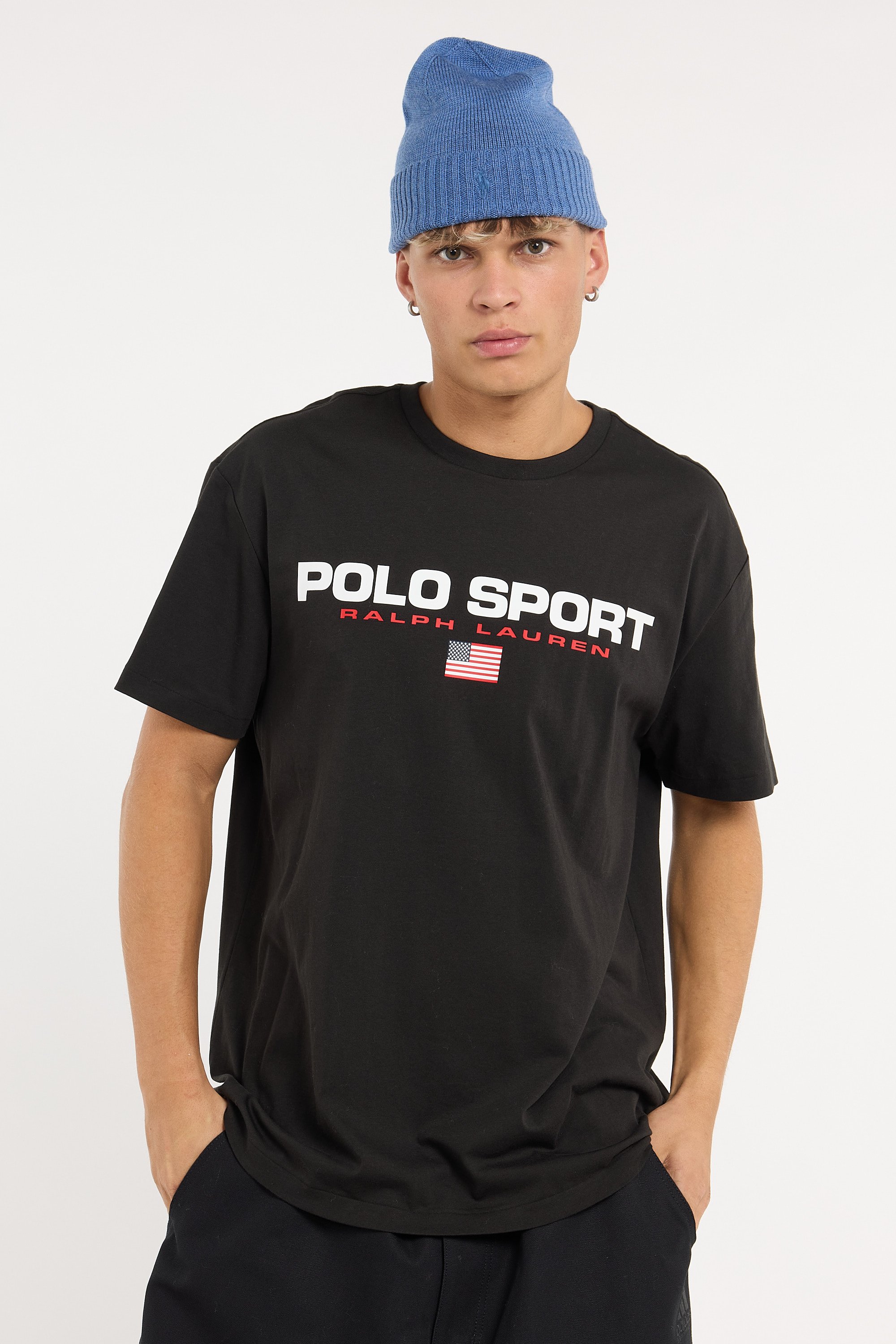 Regular-fit round-neck cotton T-shirt | Black POLO RALPH LAUREN Men