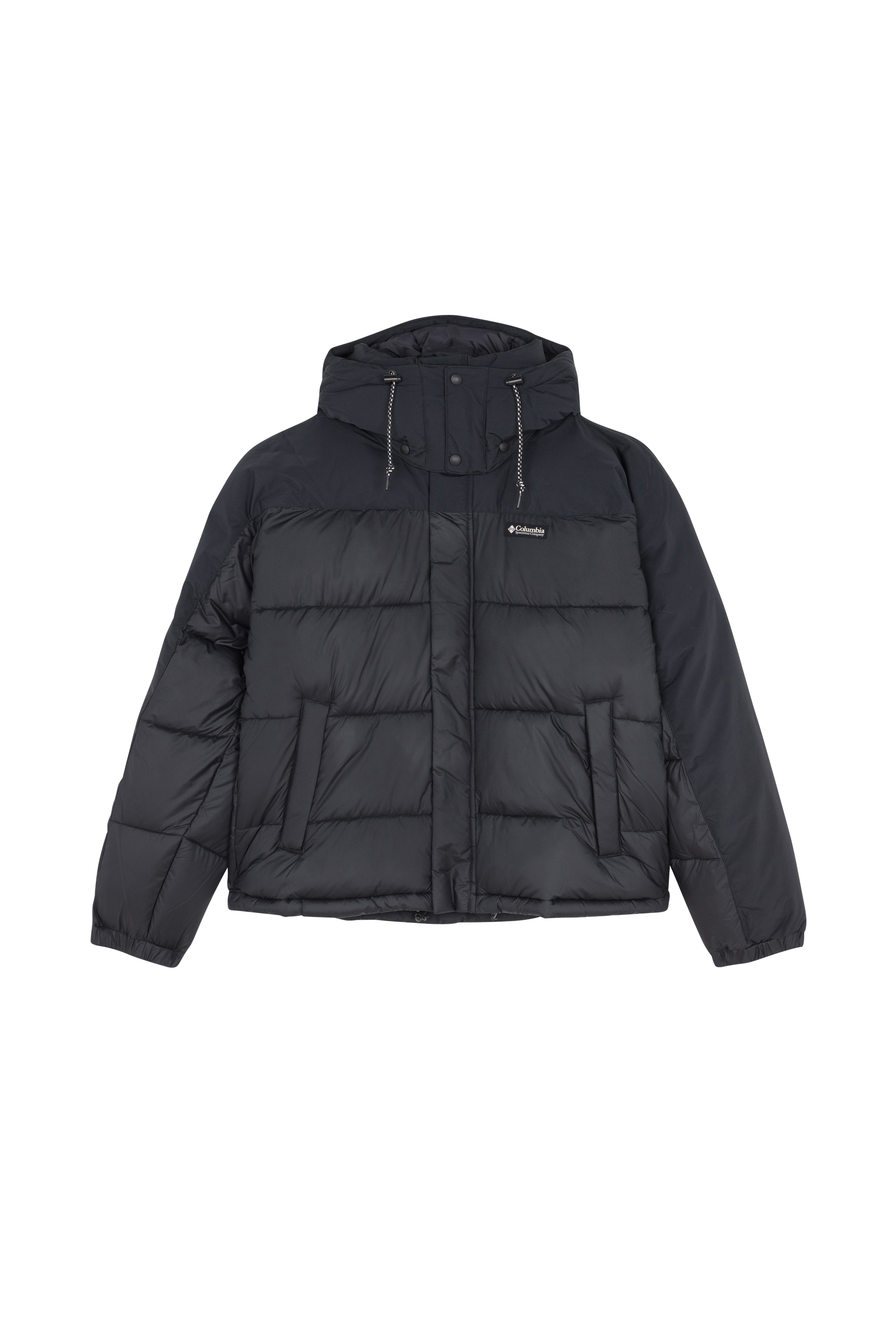 Lightweight quilted padded jacket with high neck Black