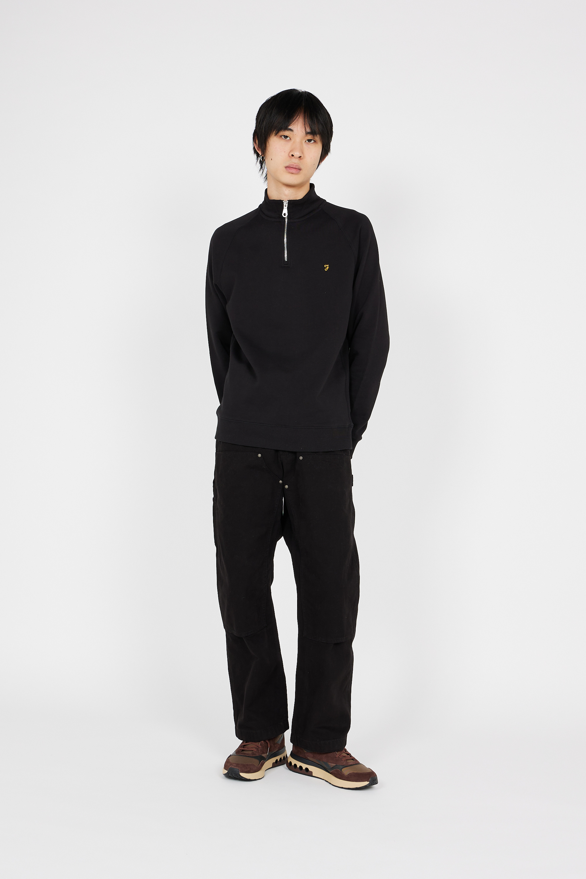 Zip-up sweatshirt Black