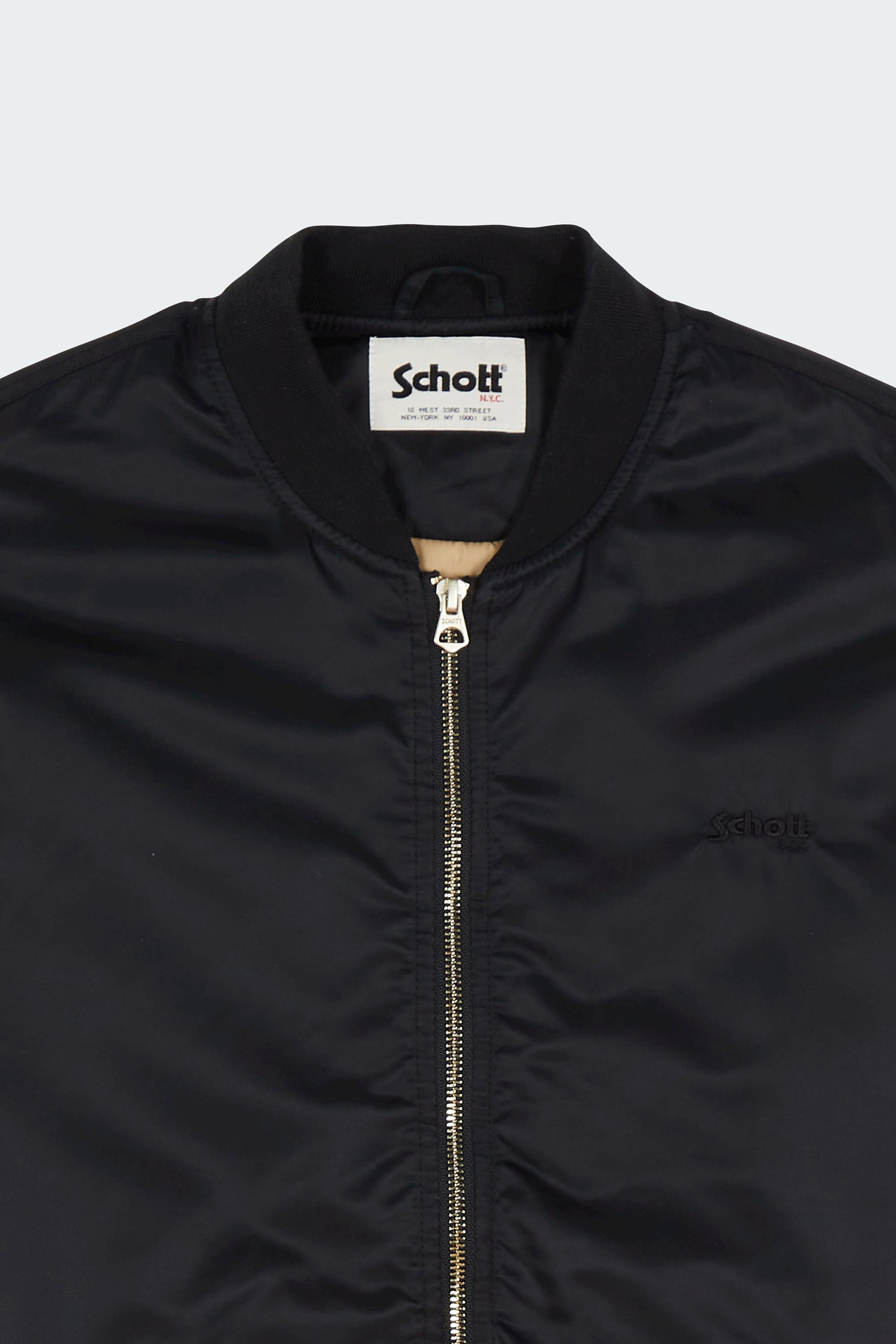 Bomber Jacket | Black by SCHOTT Bomber Jacket Black