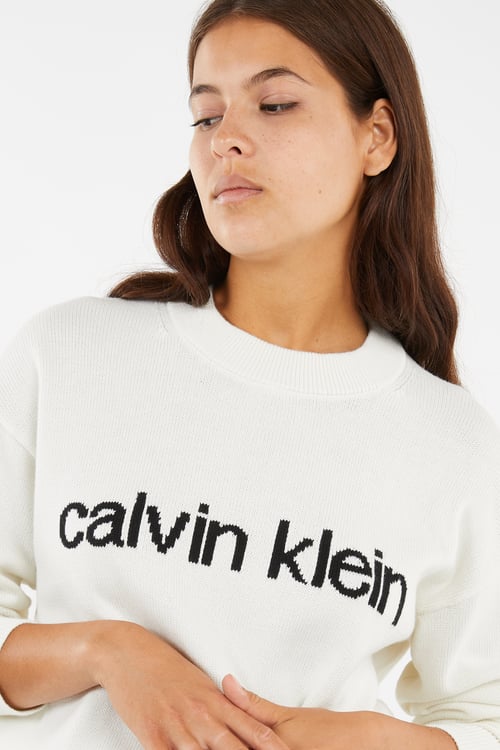 CALVIN KLEIN Pull Blanc