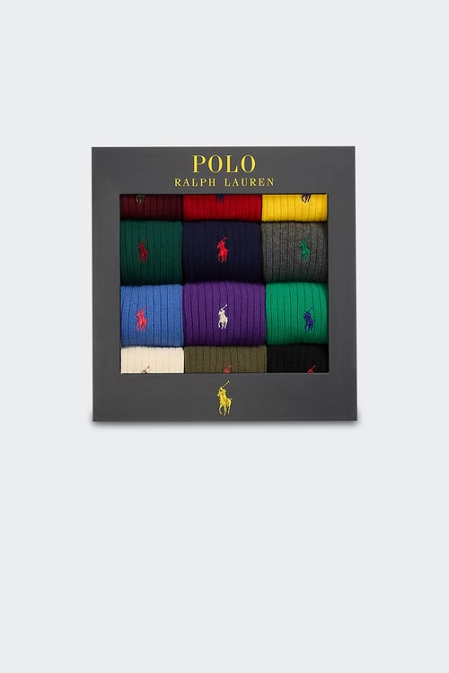 POLO RALPH LAUREN Coffret de 12 paires de chaussettes Multicolore