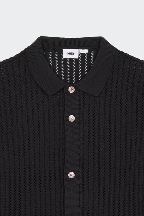 OBEY Cardigan Noir