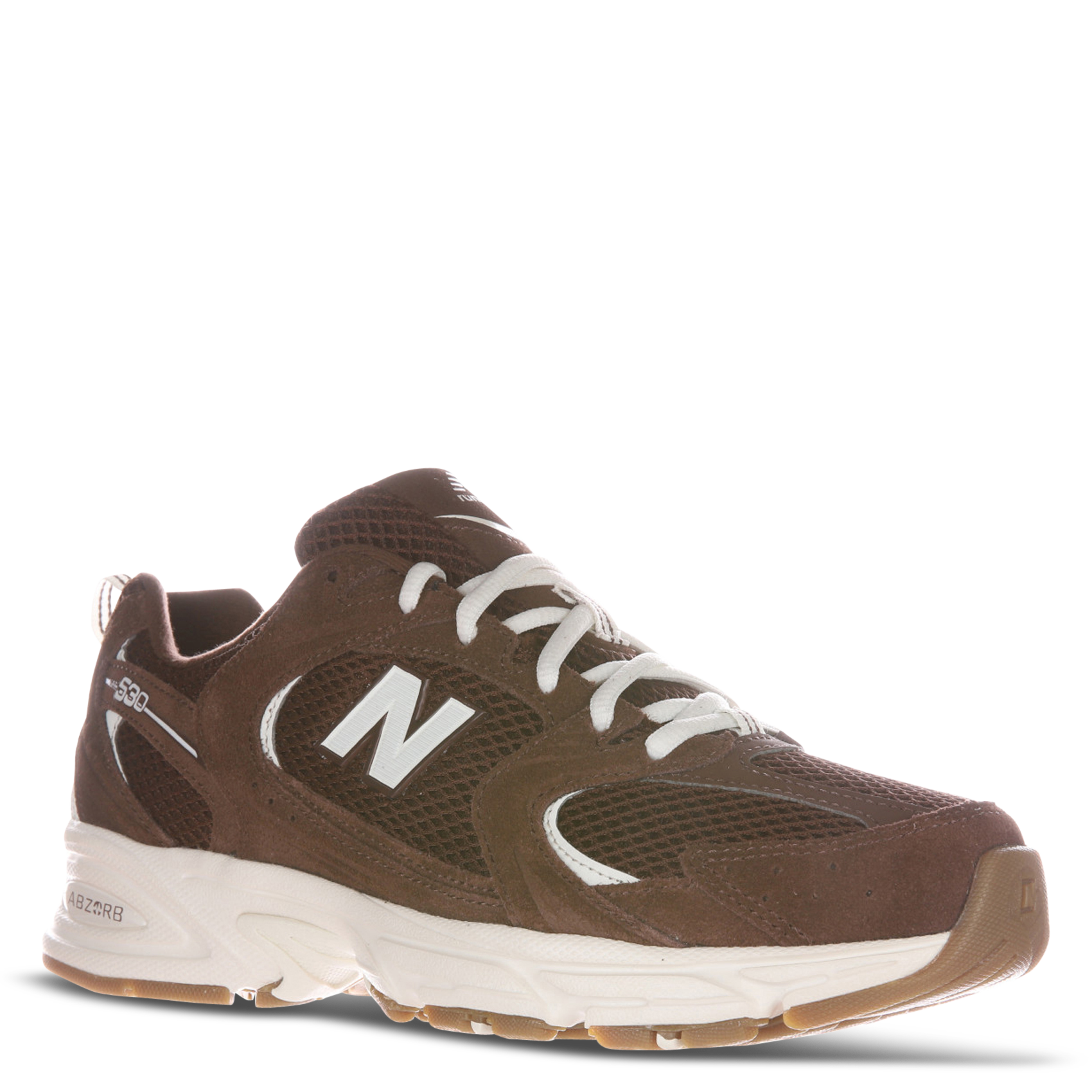 Men?s Storm 96 LO fabric and leather sneakers | Brown NEW BALANCE Men