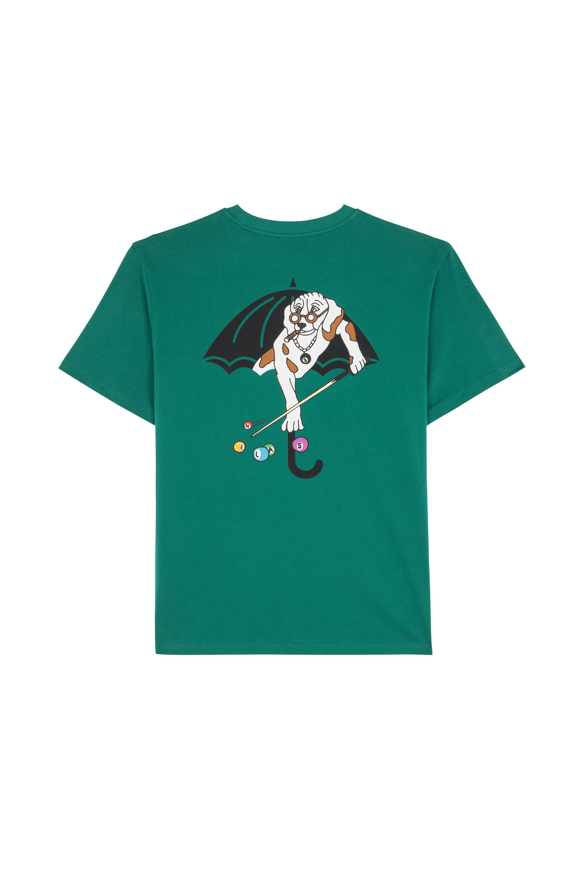 Regular-fit round-neck cotton T-shirt HELAS Green