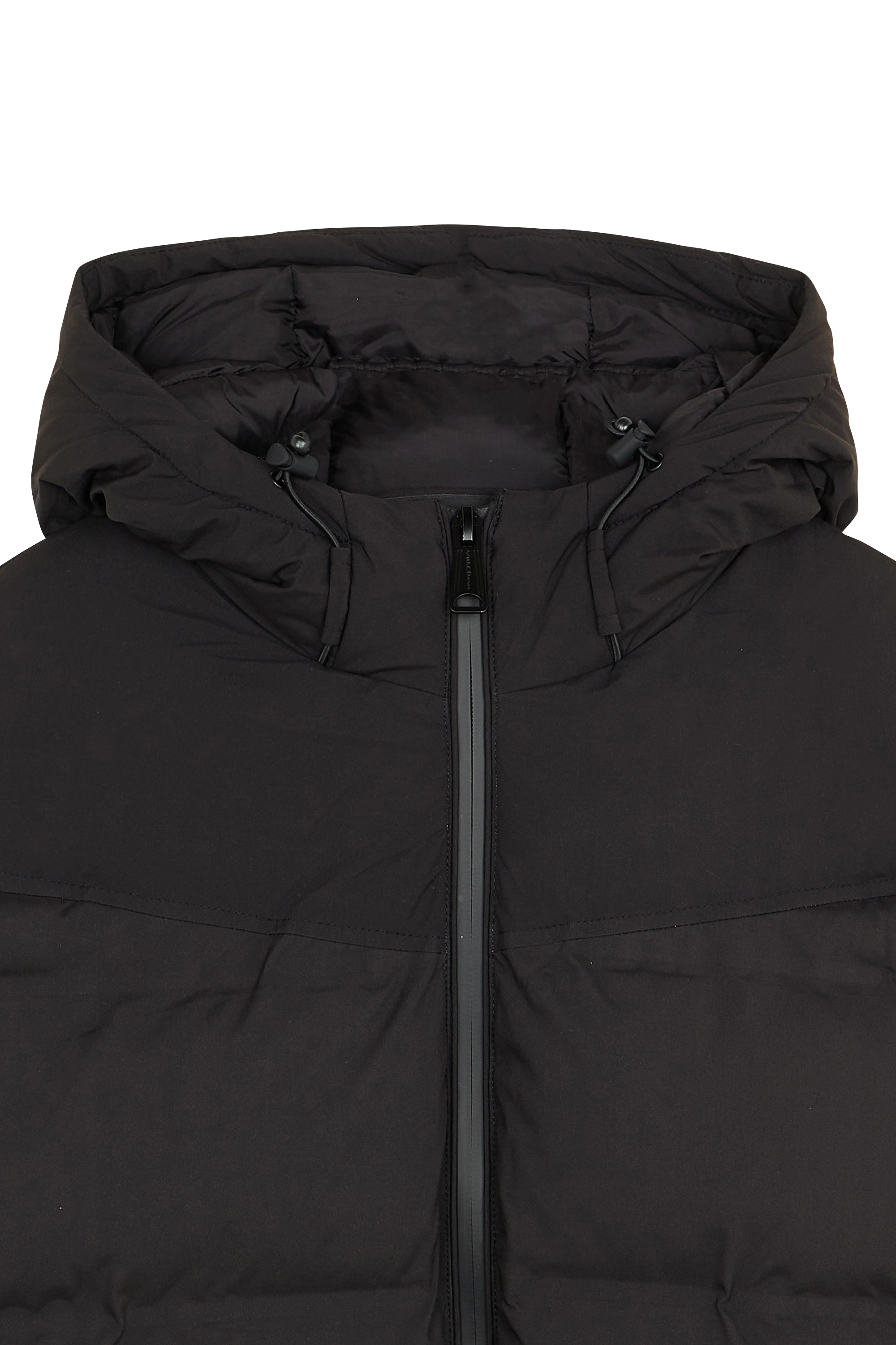 Lightweight quilted padded jacket with high neck Black