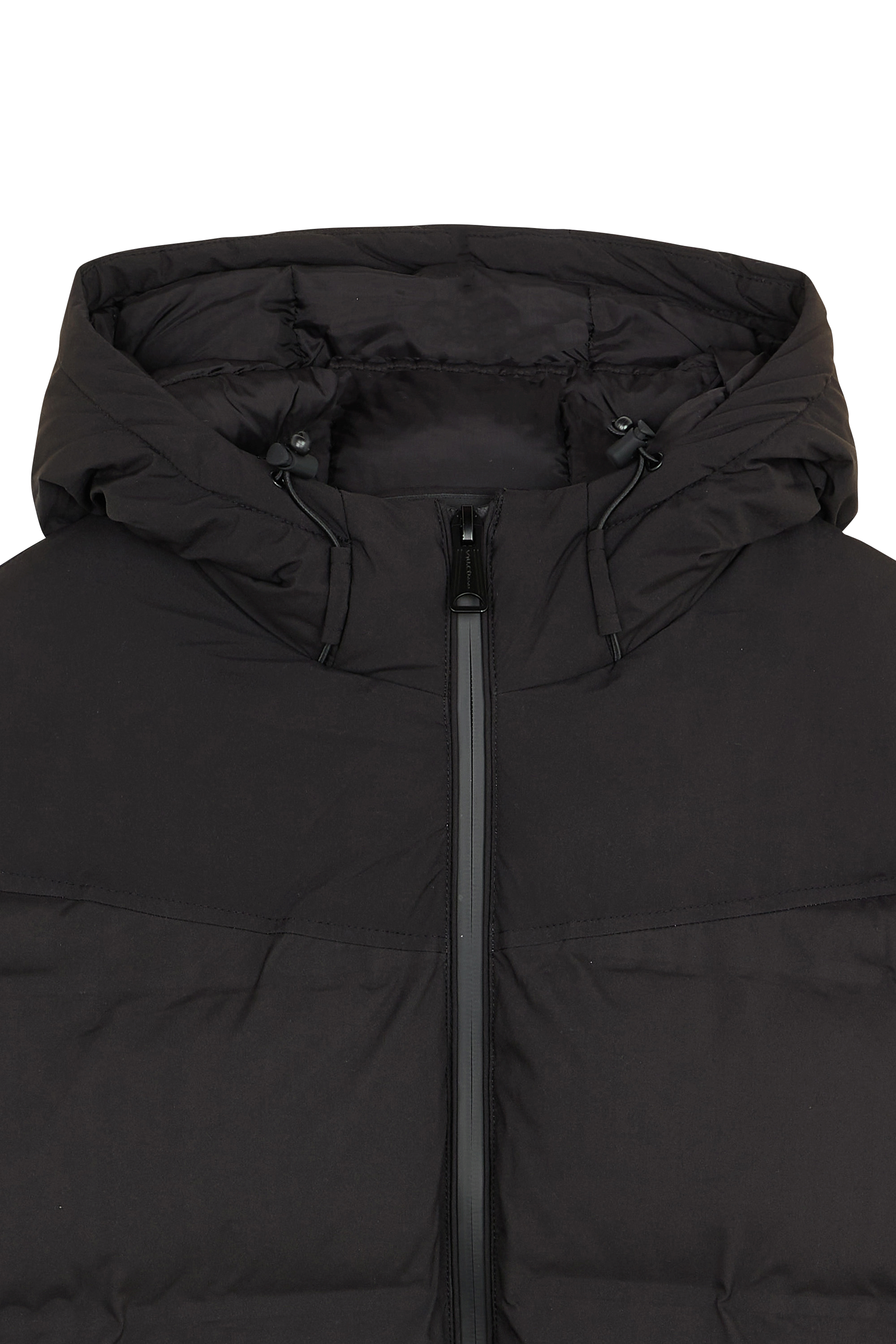 Lightweight quilted padded jacket with high neck Black