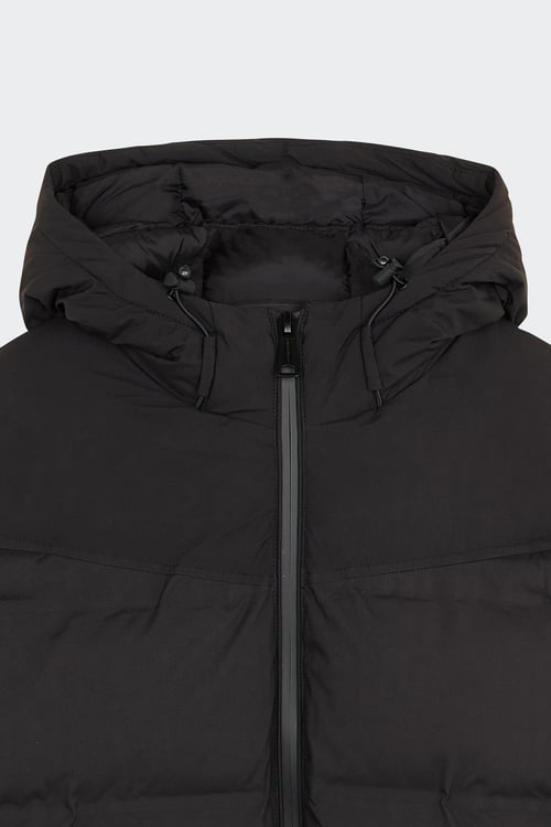 SCHOTT Lightweight quilted padded jacket with high neck Black
