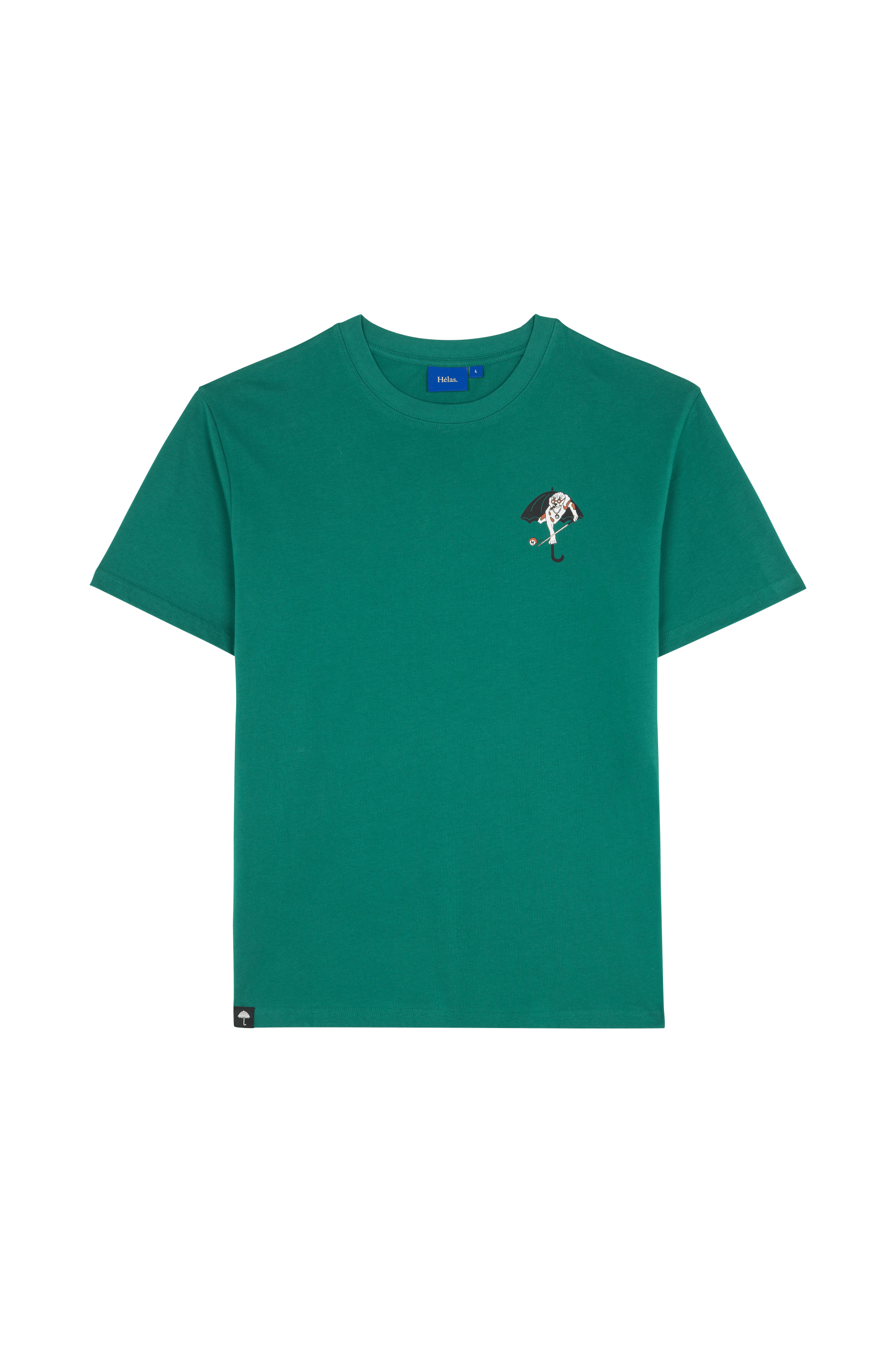 Regular-fit round-neck cotton T-shirt HELAS Green
