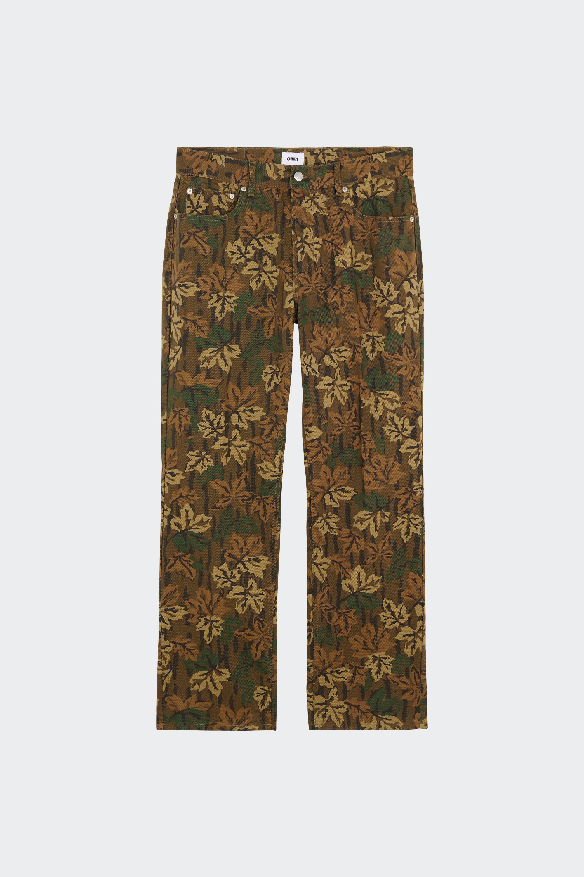 Jean Hardwork printed denim Vert Obey Homme Citadium