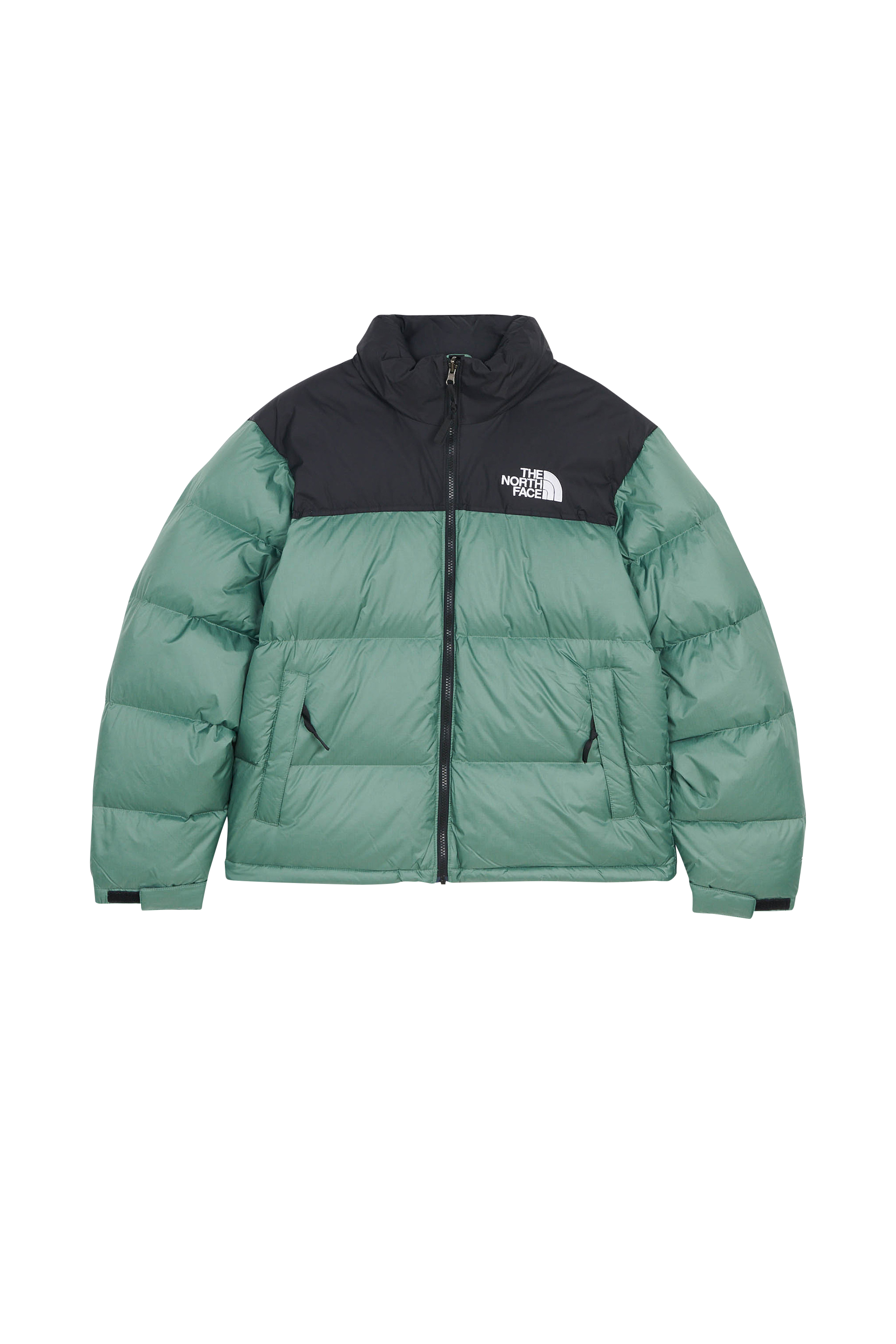 Lightweight quilted padded jacket with high neck Green