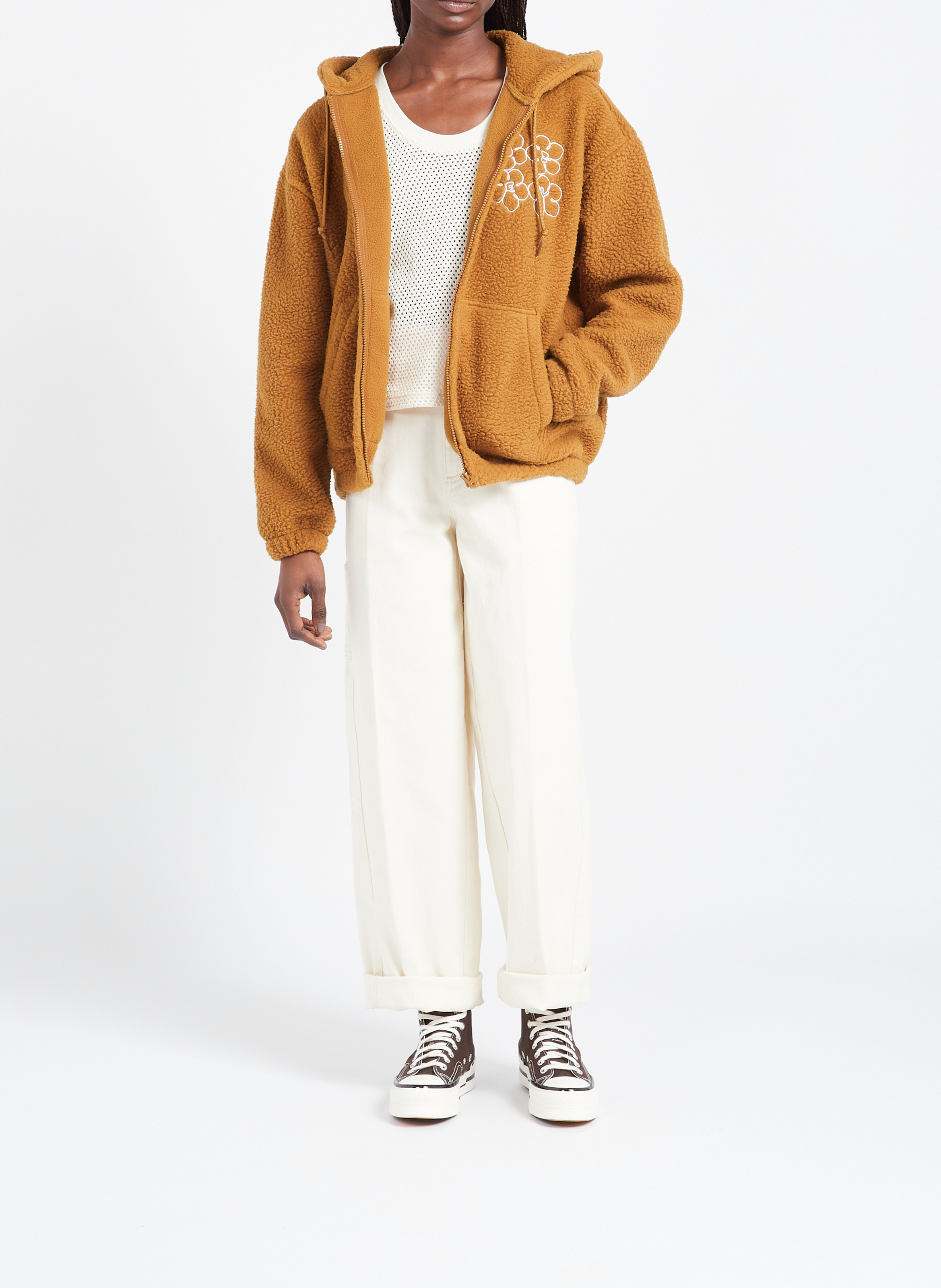 Hoodie  OBEY Marron