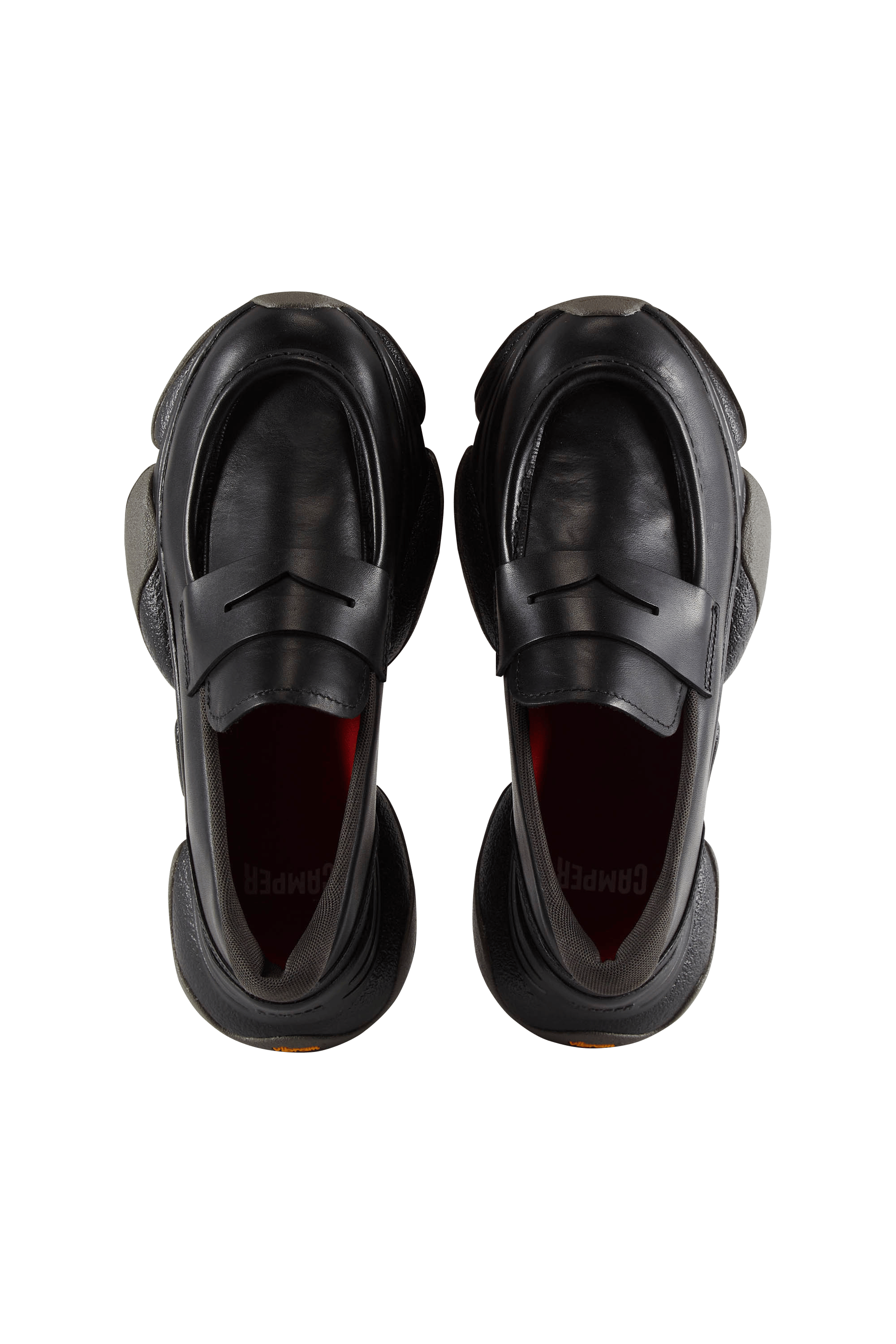 Leather deck shoes | Black CAMPER Women