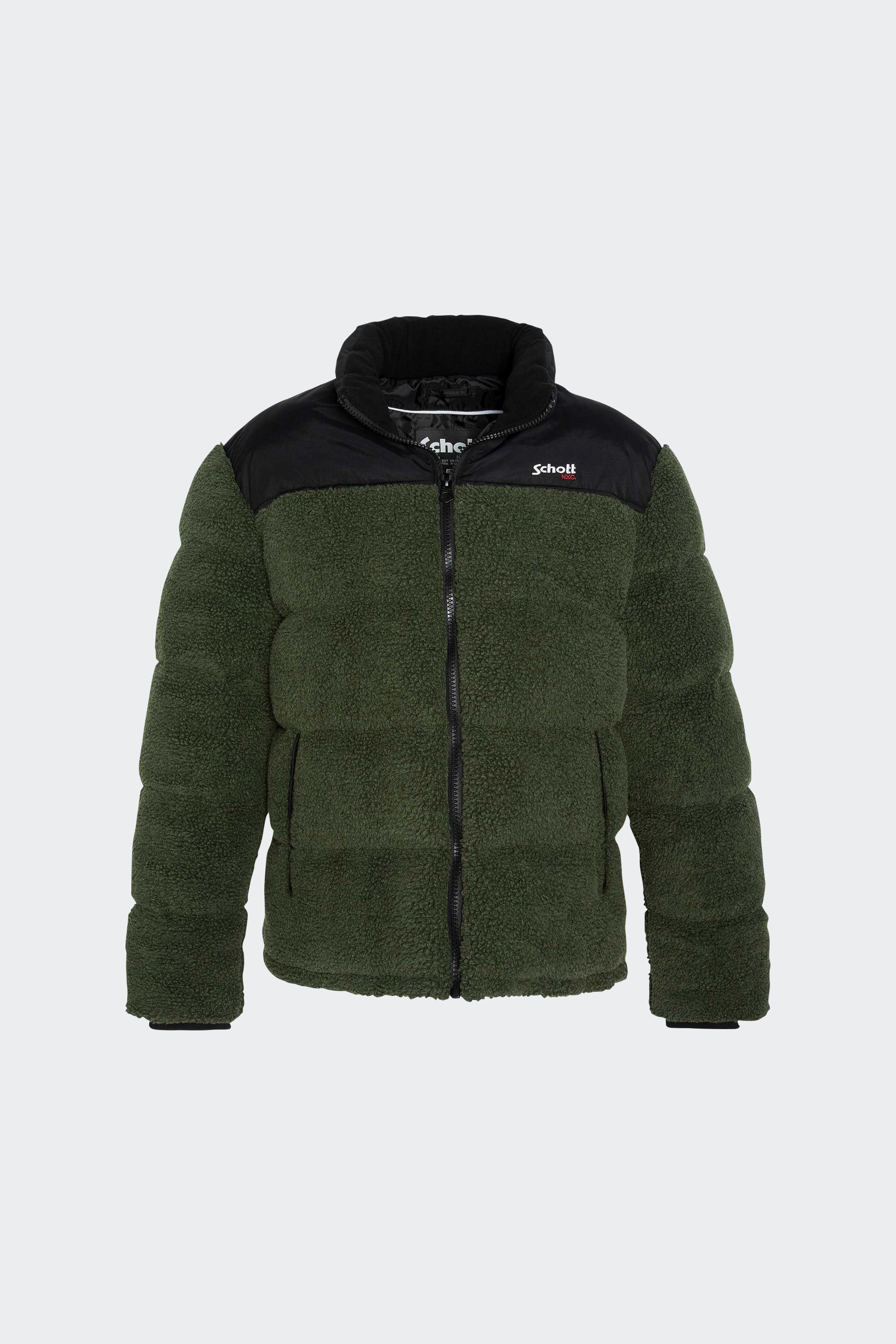 Puffer Jacket | Khaki by SCHOTT Puffer Jacket Khaki