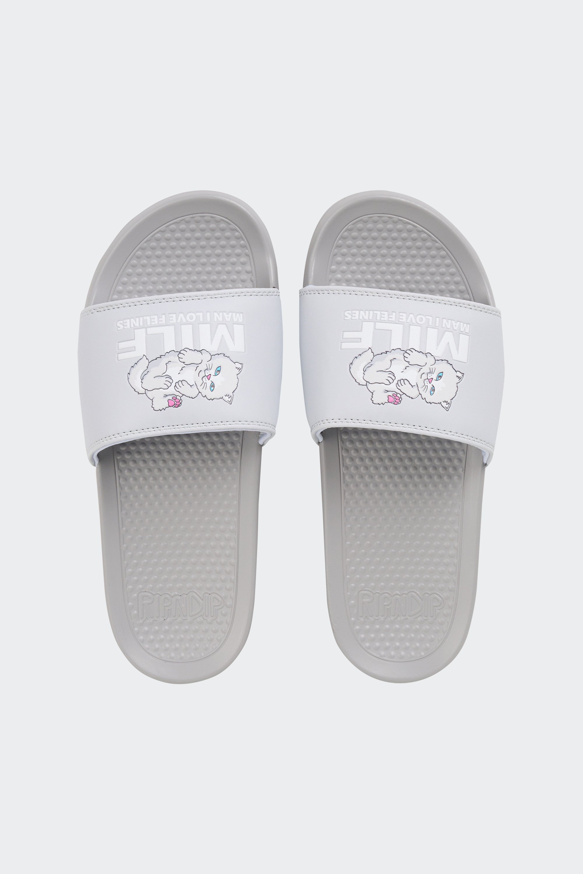Slide Sandal | Grey by RIPNDIP Slide Sandal Grey