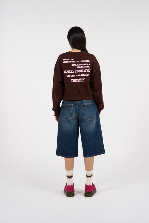 TOMMY JEANS sweatshirt Brown