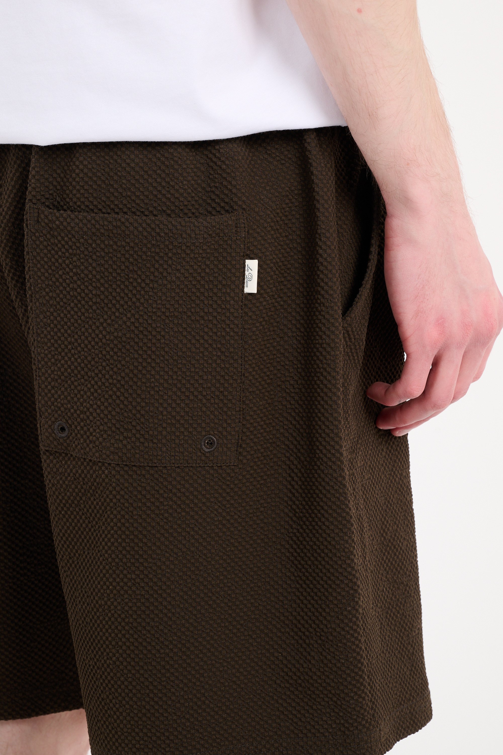 Short de bain Marron