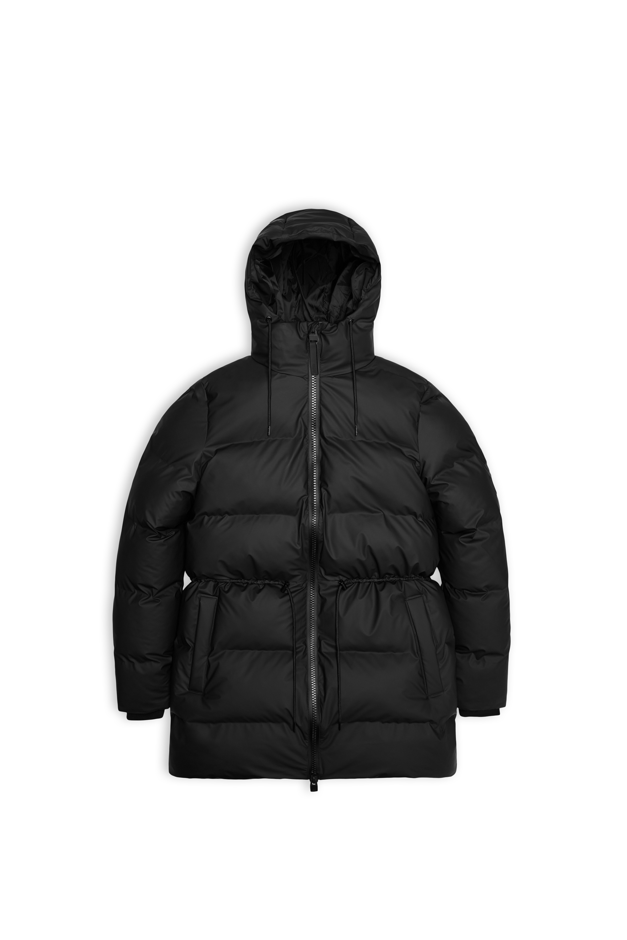 Lightweight quilted padded jacket with high neck Black