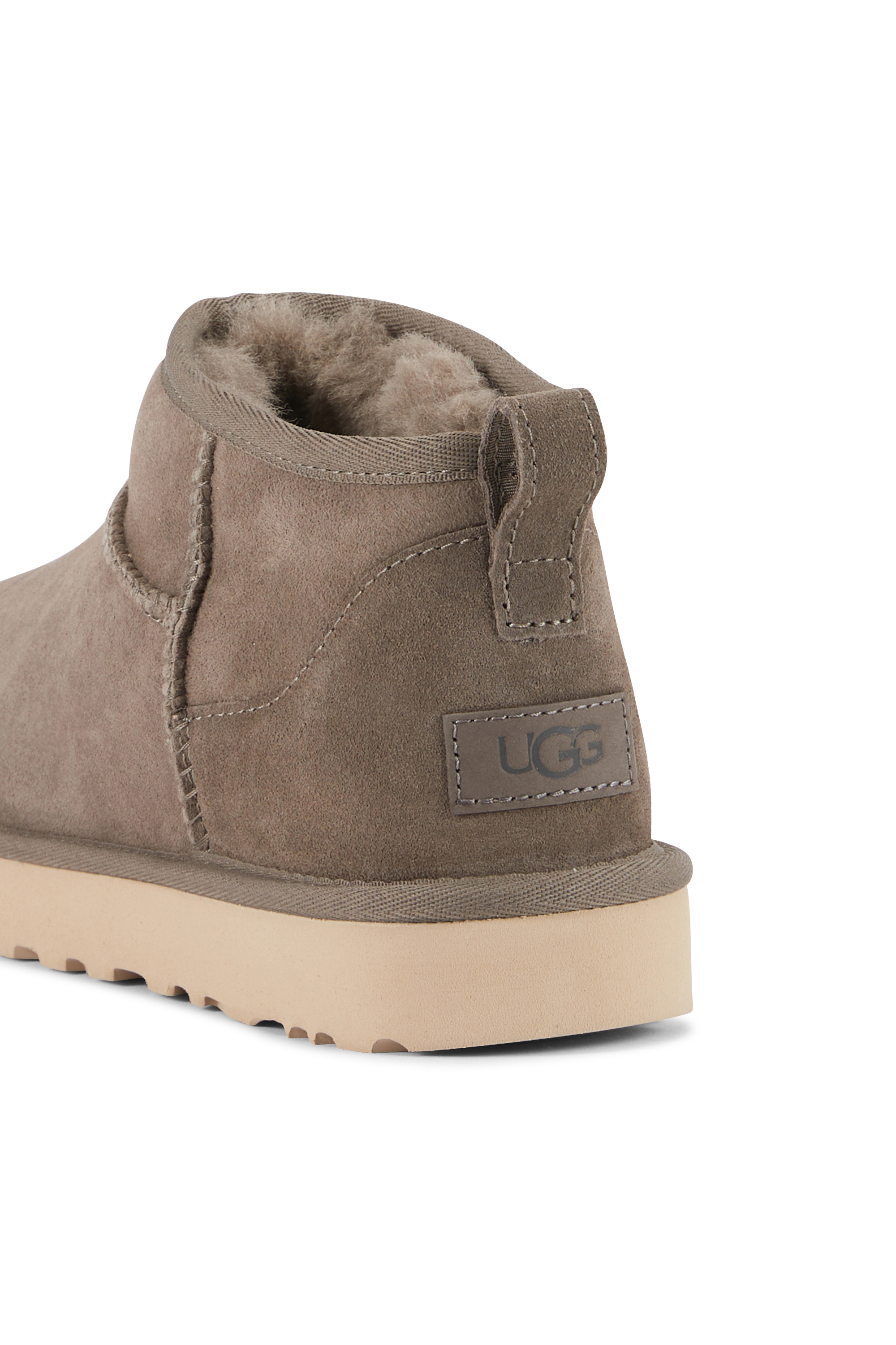 Heeled leather mid-calf boots Khaki