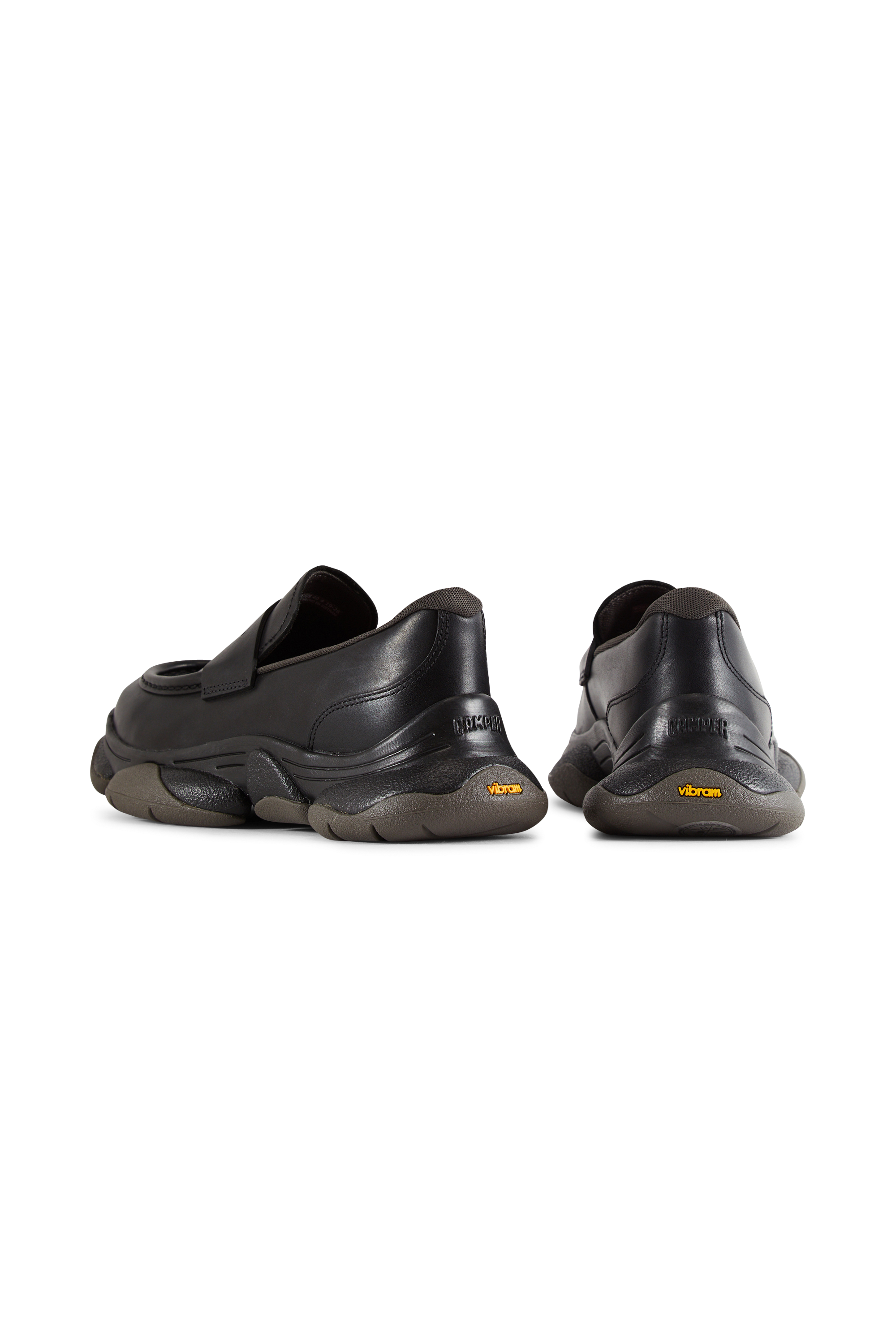 Leather deck shoes | Black CAMPER Women